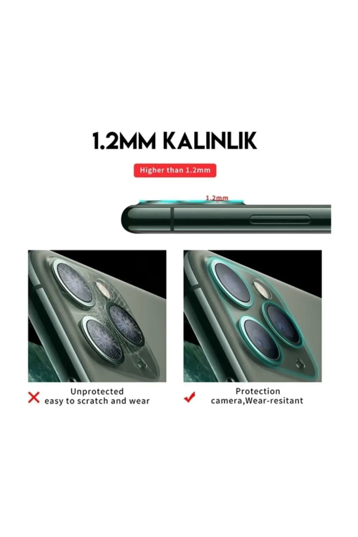 Компатибилен со Iphone 11 Pro 11 Pro Max транспарентен целосен калено стакло заштитник за камера