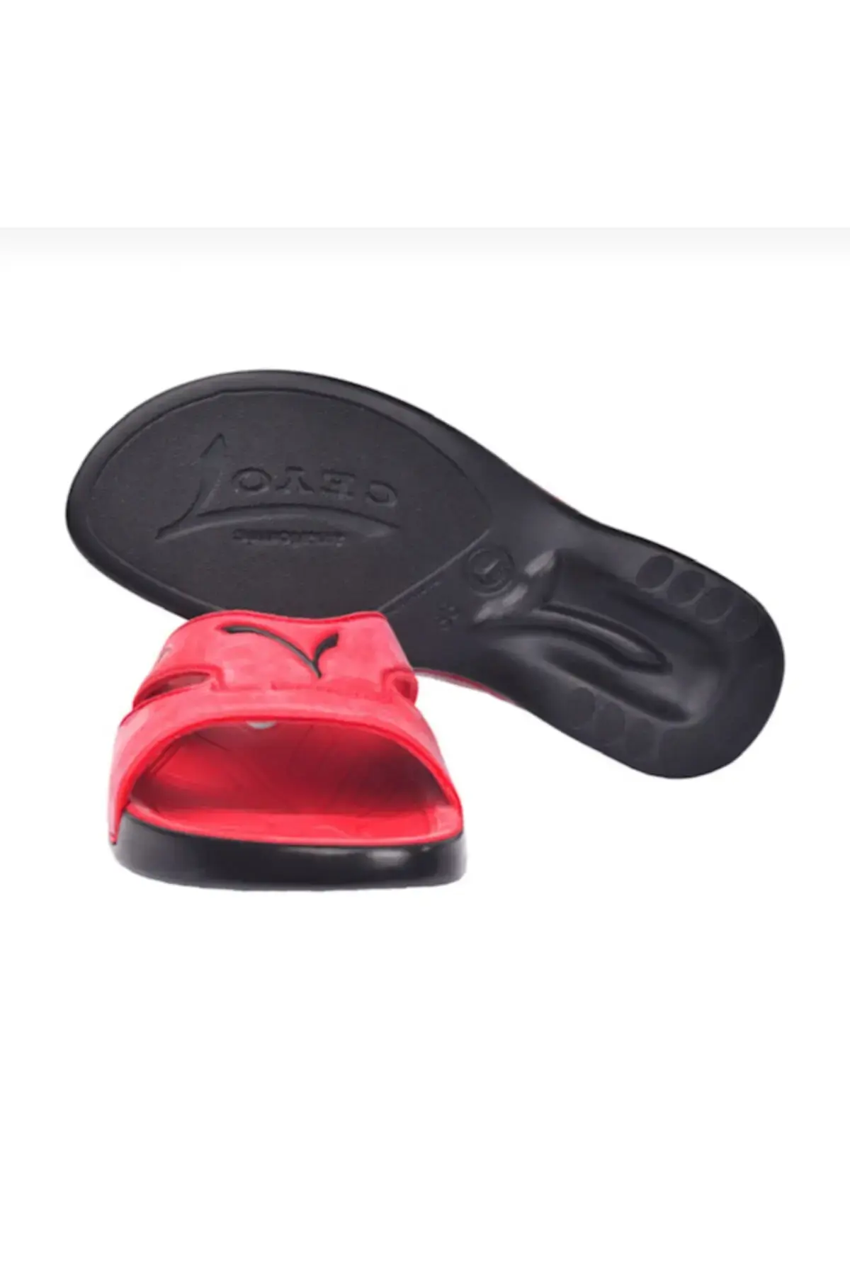 Женски црвени спортски шик удобни анатомски влечки 3400-2