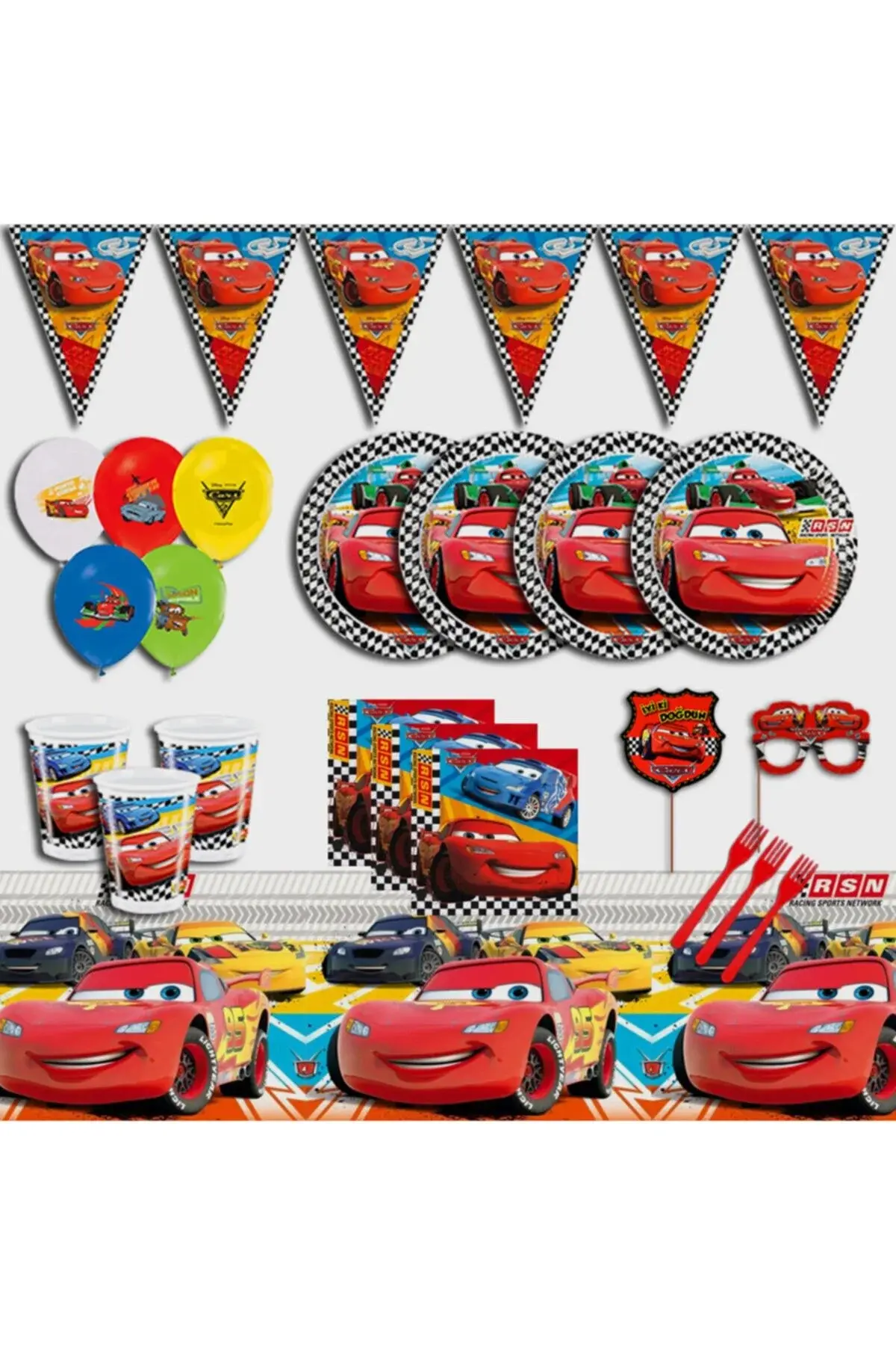 Сет за роденденска забава Cars за 24 лица