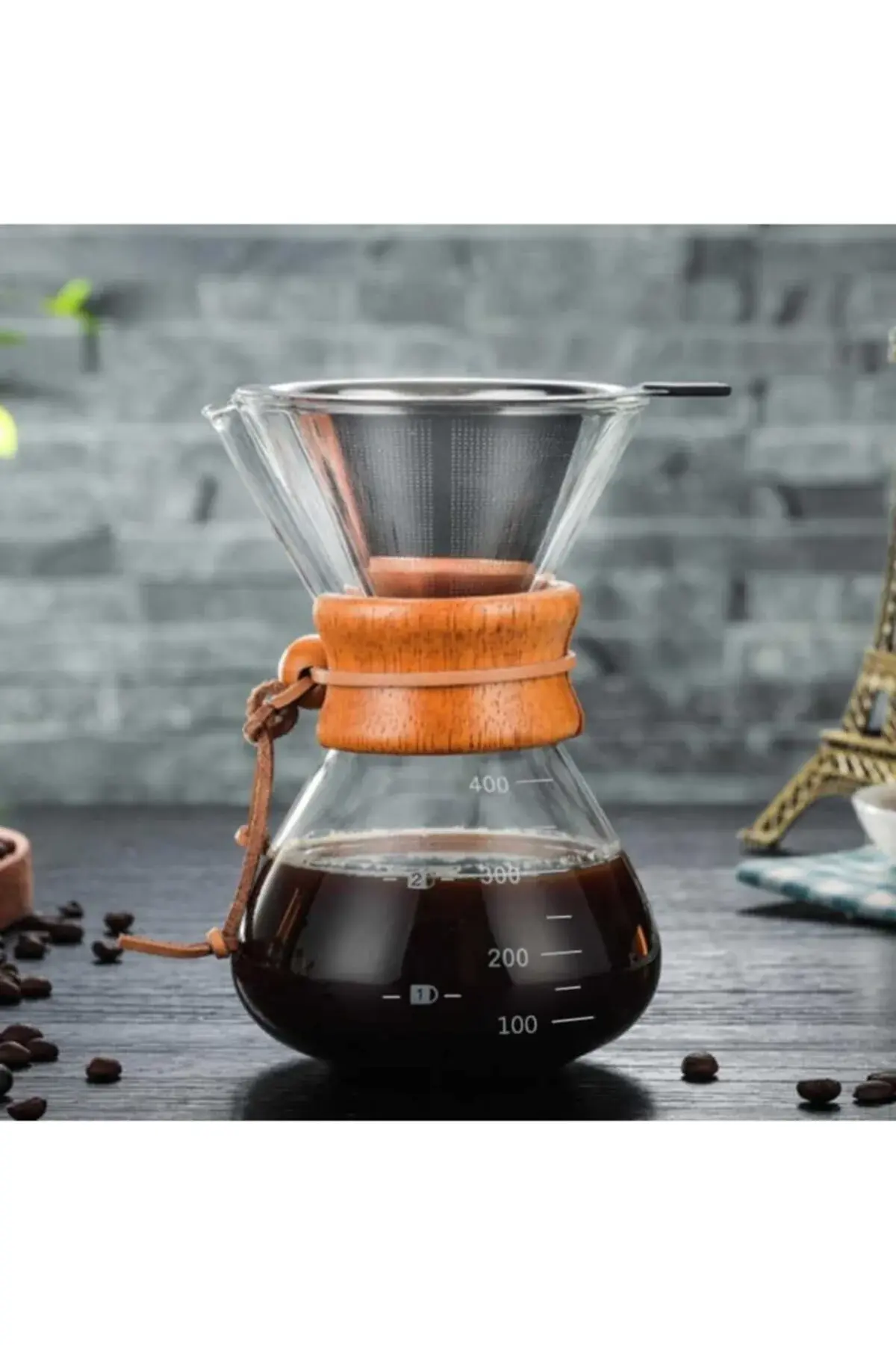 Стаклен сет за филтер кафе 400ml