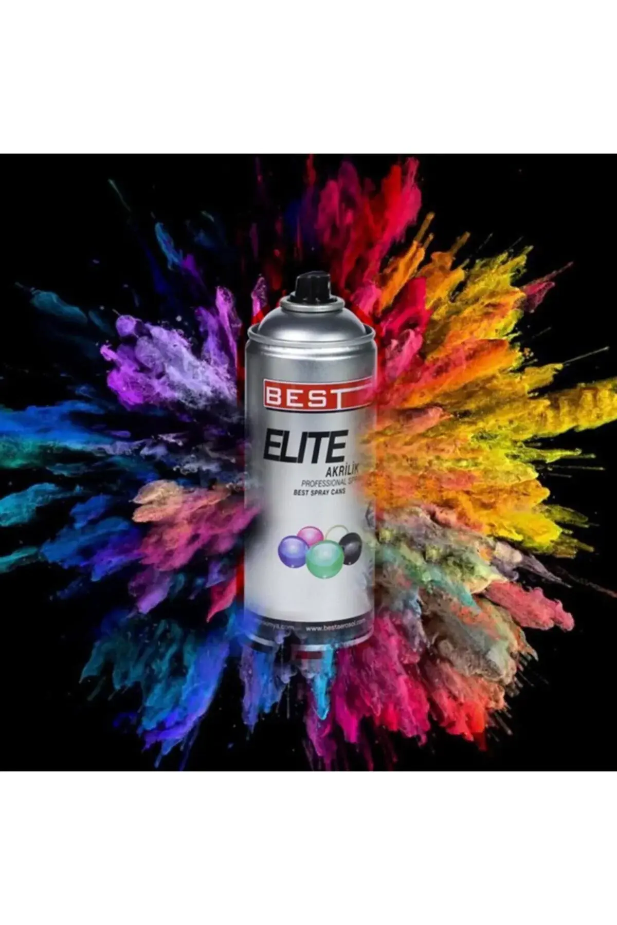 Elite акрилна професионална спреј боја со брзо сушење 400 ml за МЕБЕЛ бела 9301