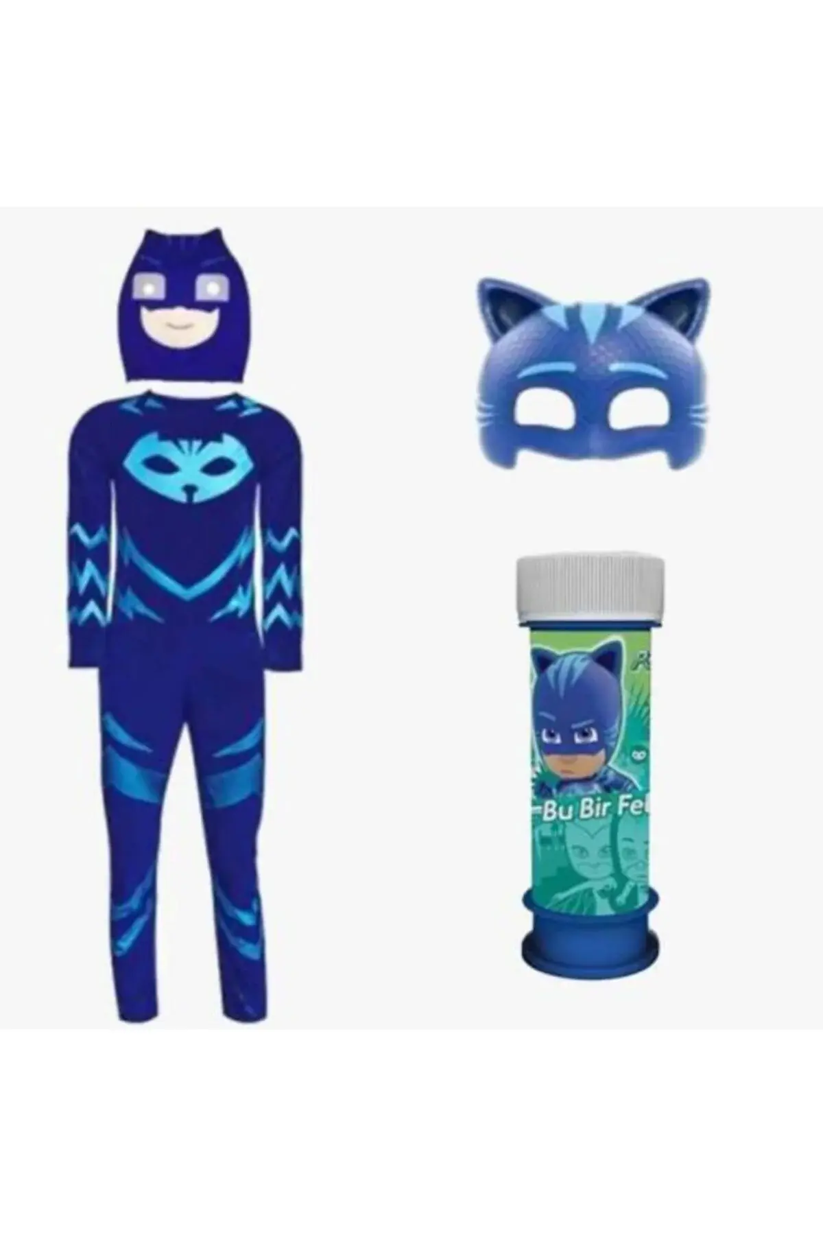 Костим за деца PJ Masks - костим PJ Mask Cat Boy - комбинезон - детски костим Cat Boy