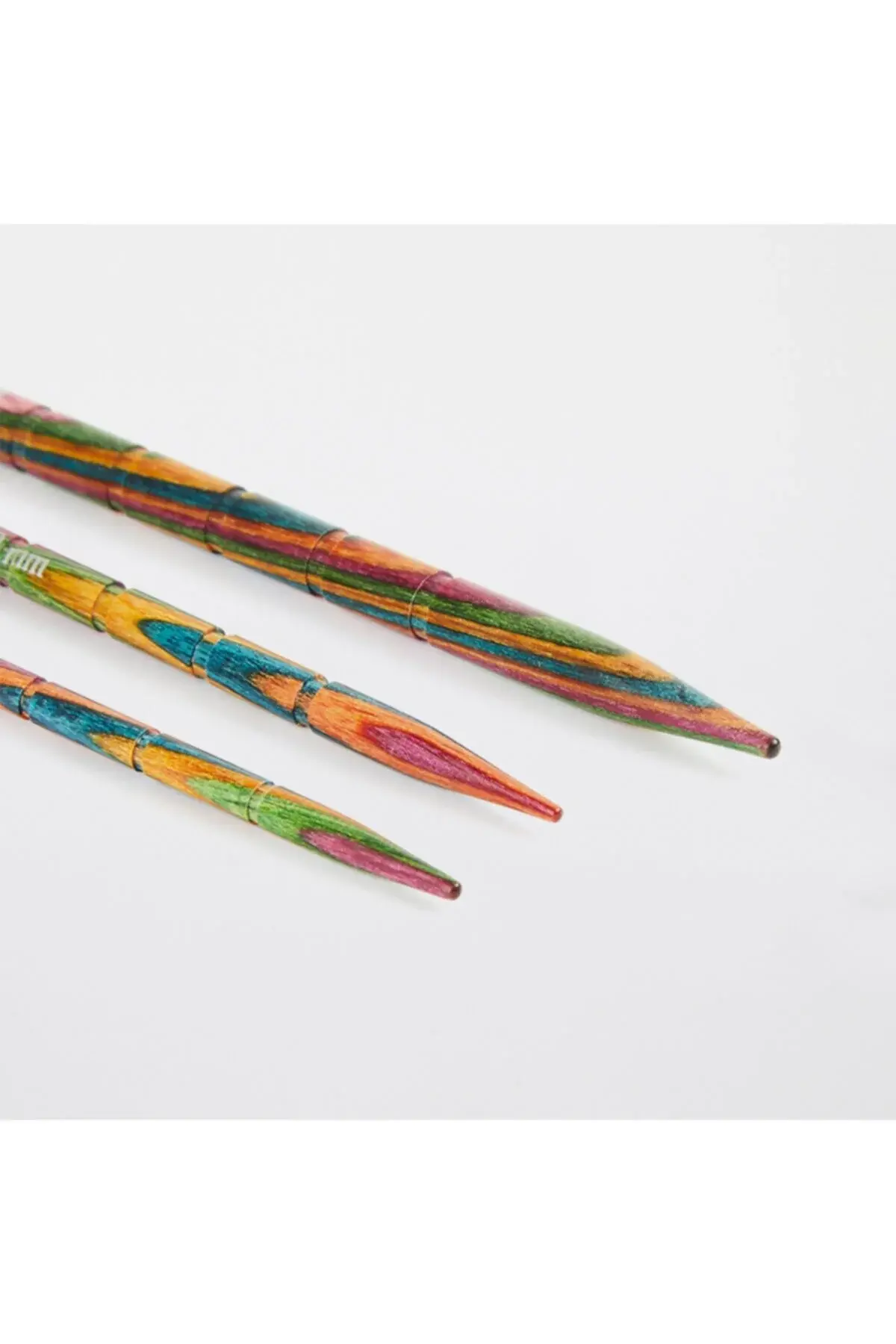 Knitpro Symfonie 3.25-4-5.5mm дрвена закривена - игла за плетење плетенки - 20501