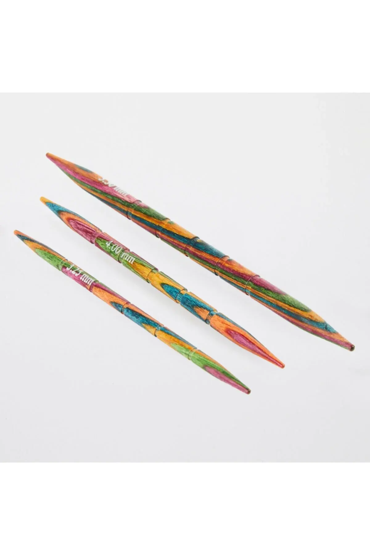 Knitpro Symfonie 3.25-4-5.5mm дрвена закривена - игла за плетење плетенки - 20501