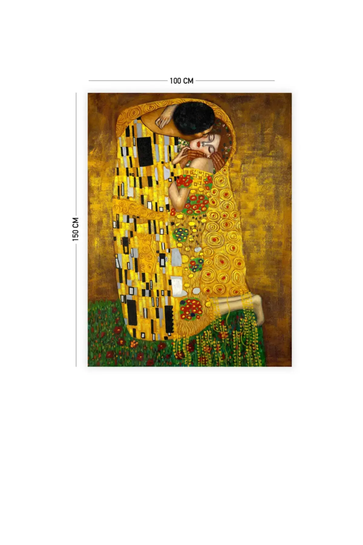 Gustav Klimt The Kiss ѕиден гоблен тепих 140 X 100 Cm-70x100 Cm