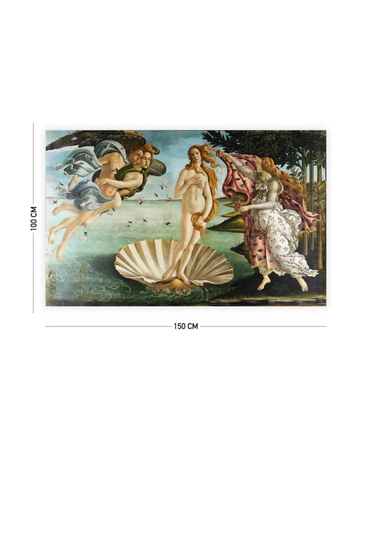 Botticelli Раѓањето на Венера ѕиден гоблен 140x100 cm 70x100 cm