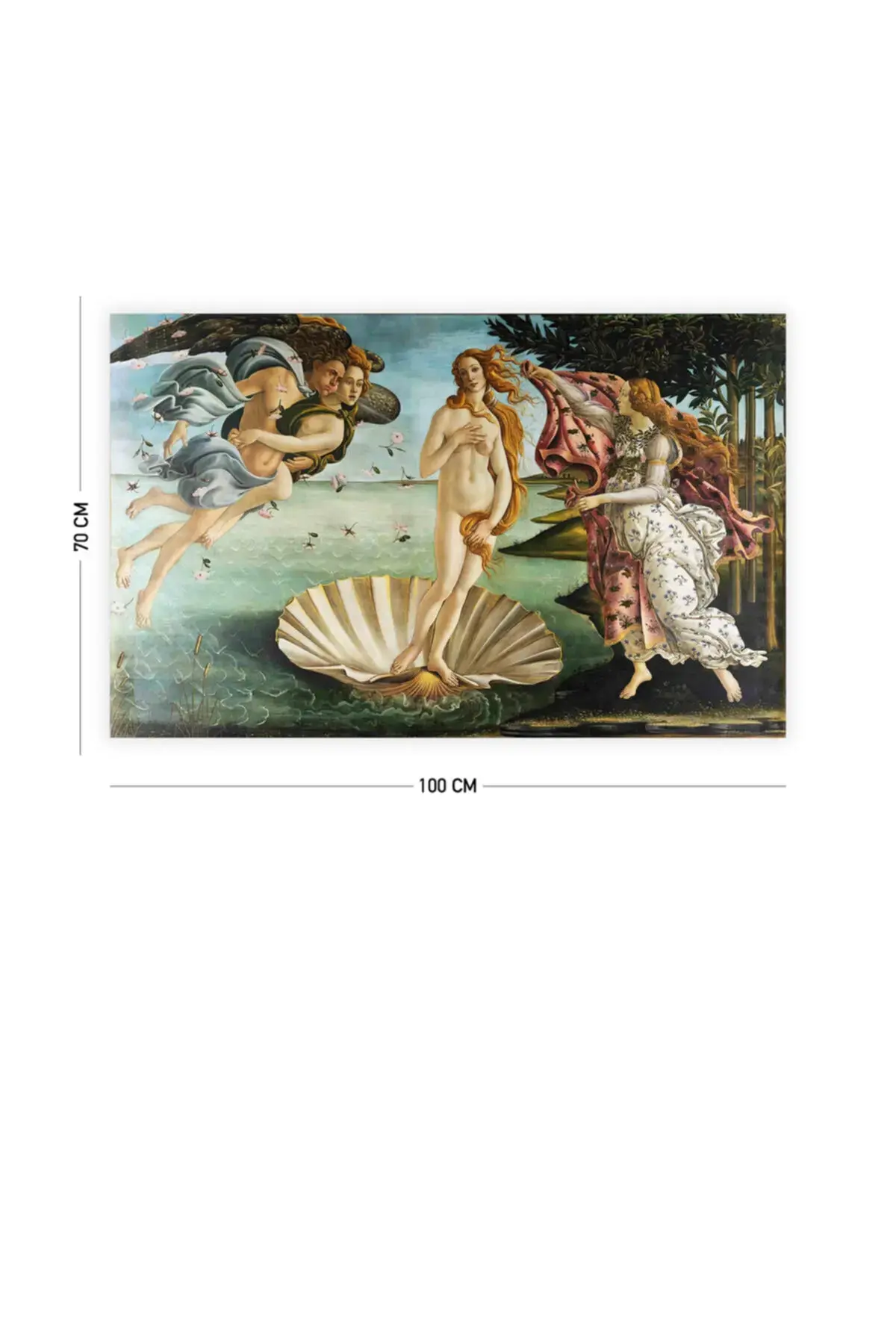 Botticelli Раѓањето на Венера ѕиден гоблен 140x100 cm 70x100 cm