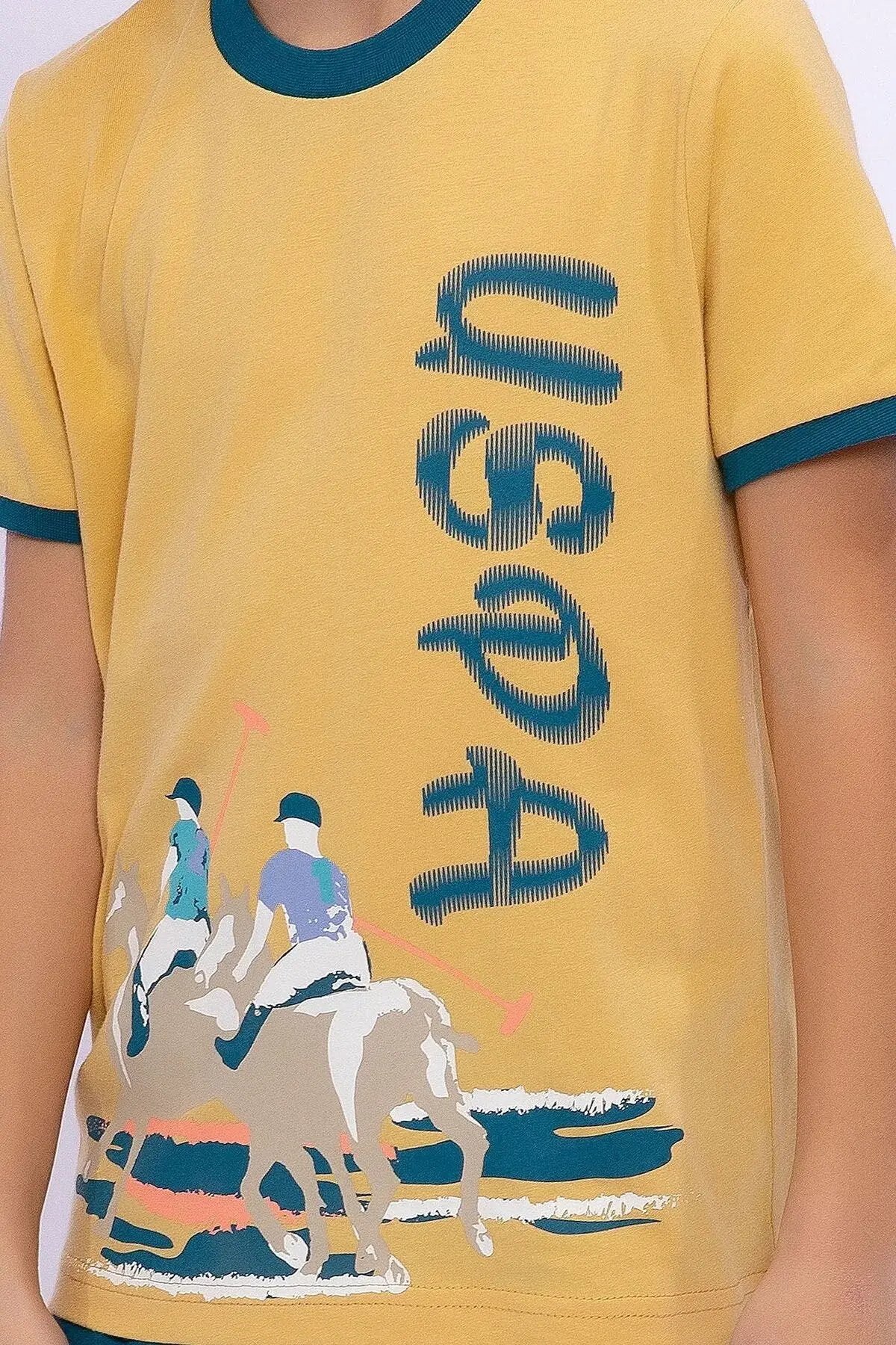 U.s. Polo Assn Ginger комплет капри со тркалезна јака за момчиња