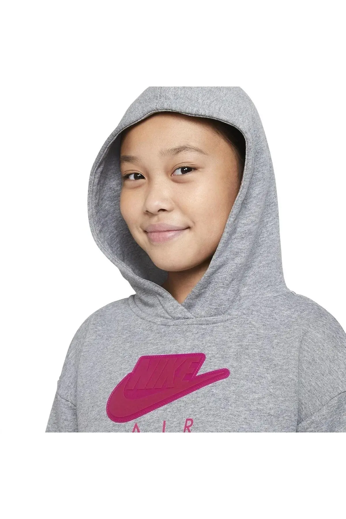 G Nsw Air Ft Crop Hoodie Hbr детска црна секојдневна дуксерка Da1173-091