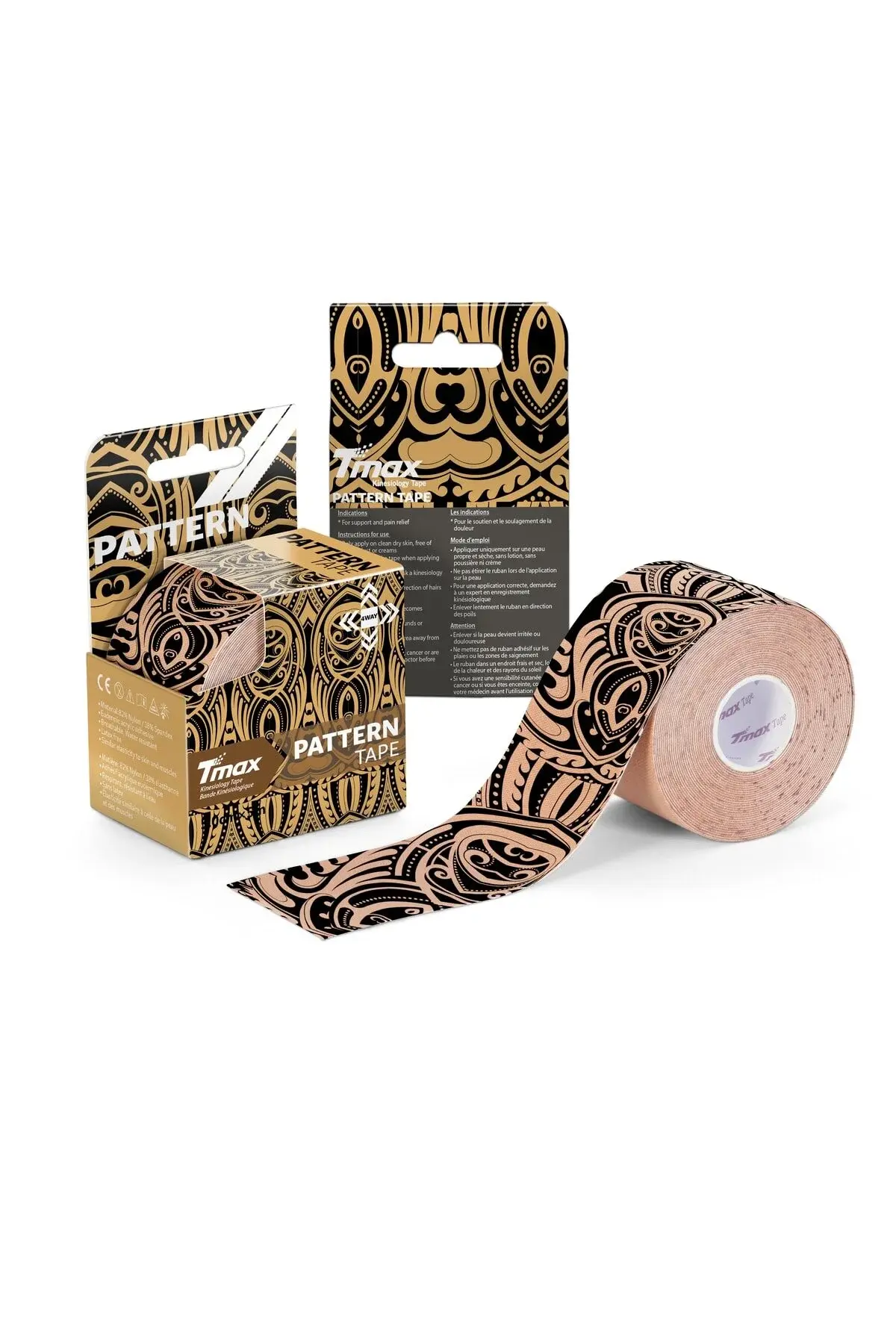 Biomechanic Tape With Tattoo 4-насочна еластична спортска лента 5 Cm X 5 метри
