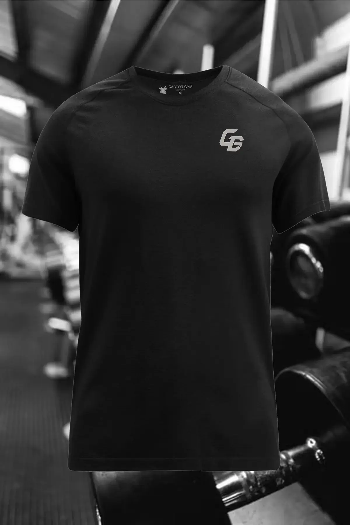 Muscle Fit спортска маица за теретана, памучна