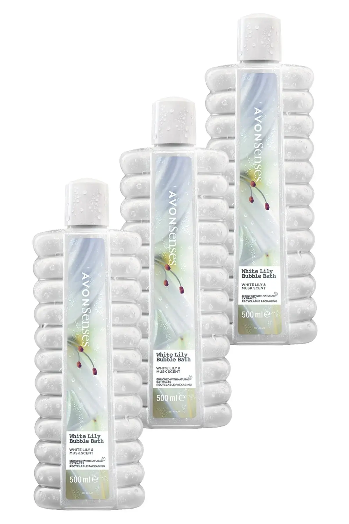 White Lily пена за бања 500 Ml. троен сет