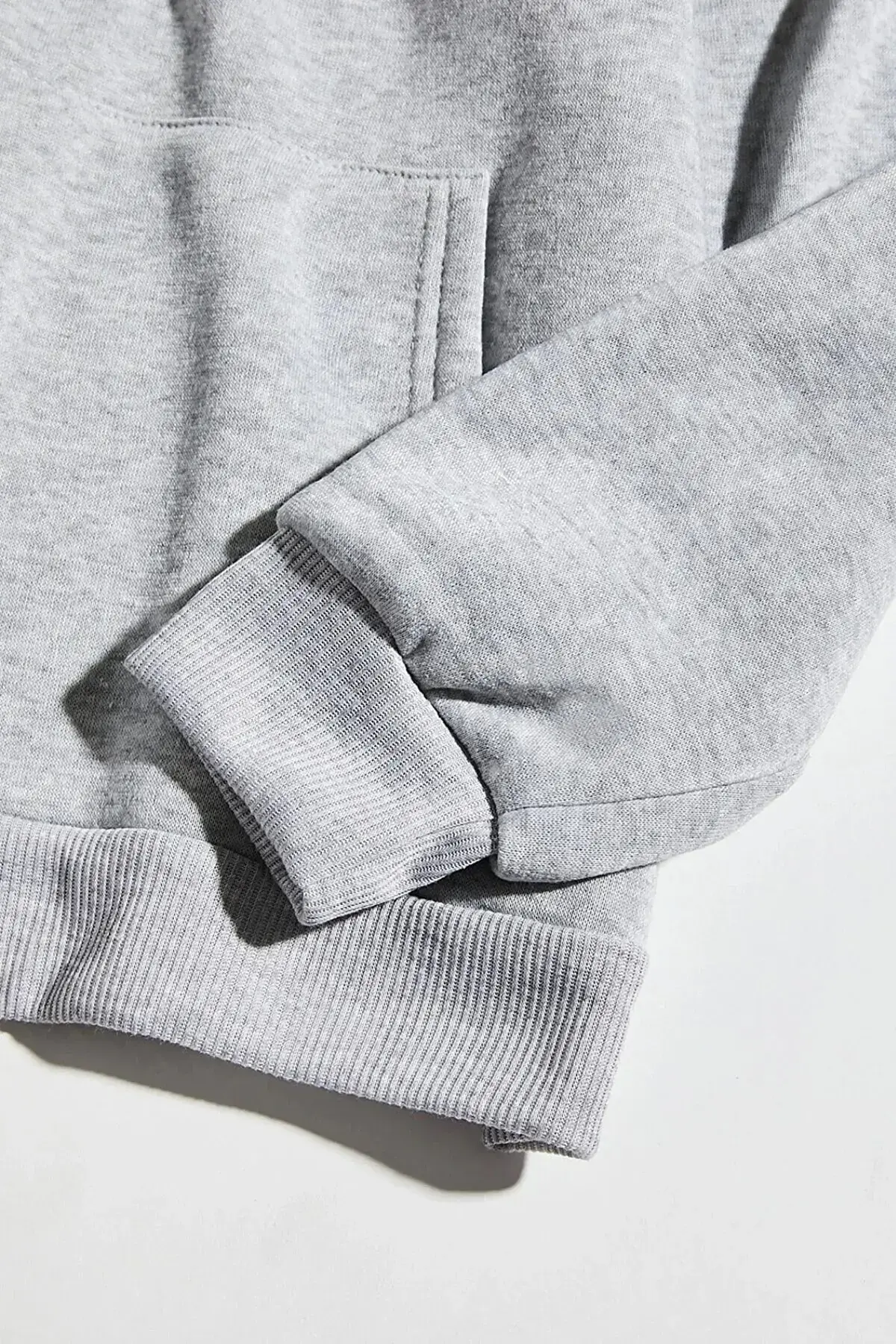 Унисекс oversize сив дуксер со качулка и New Jersey принт