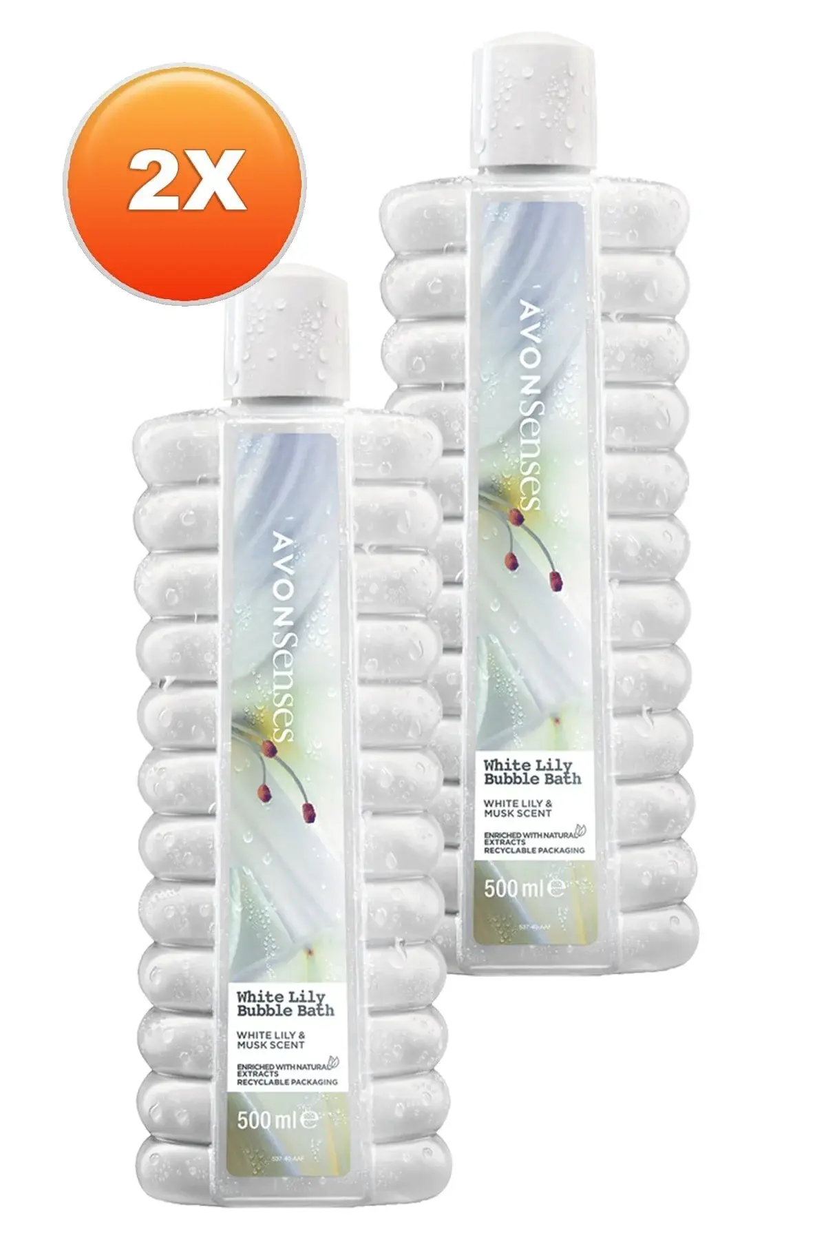 White Lily пена за капење 500 Ml. сет од два дела