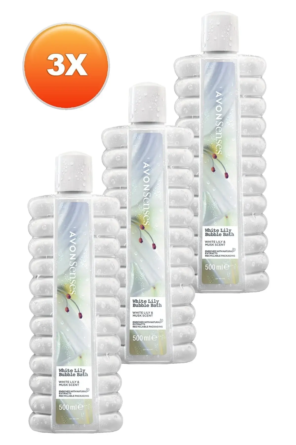White Lily пена за бања 500 Ml. троен сет