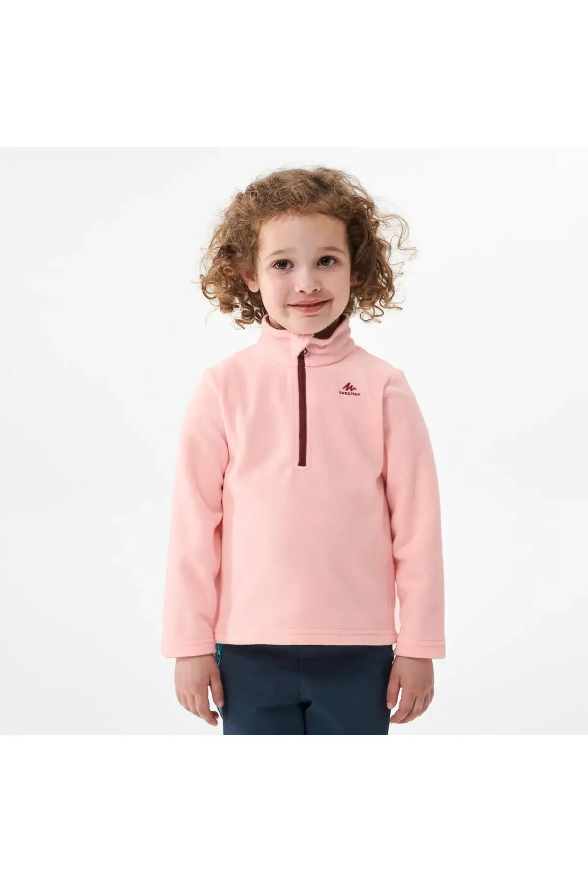 Quechua детски флис за планинарење - розов - 2 / 6 години - Mh100