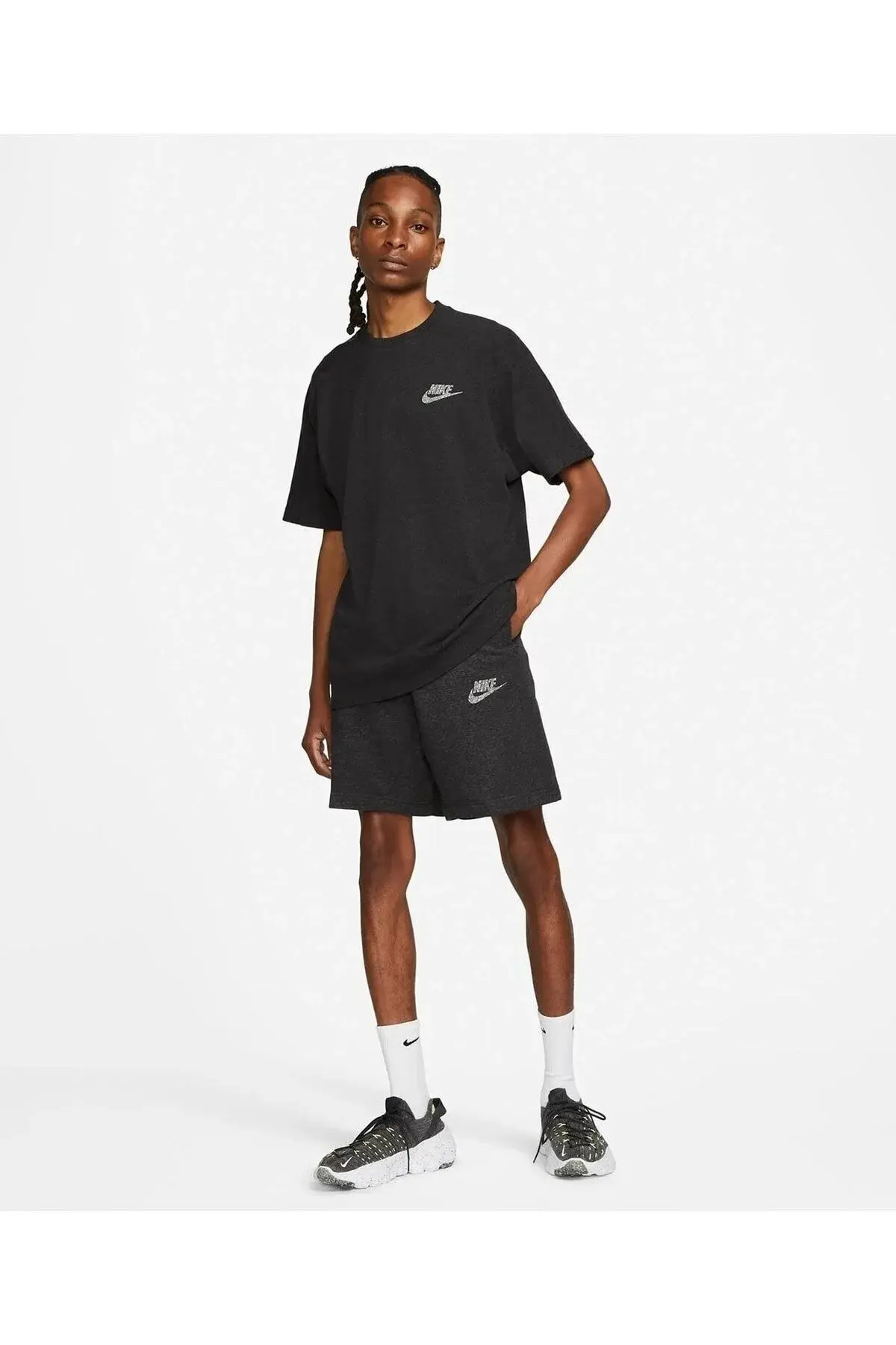 Nsw Revival Short C машки црни шорцеви Dr9130-010