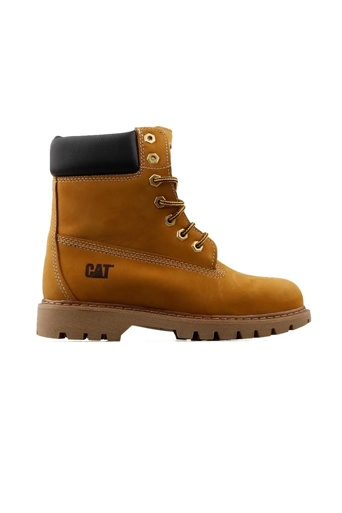 Cat 015g101199 Clovis Honey Nubuck младински секојдневни чизми 015g101199-clovıs-honey-nubuk кафеава