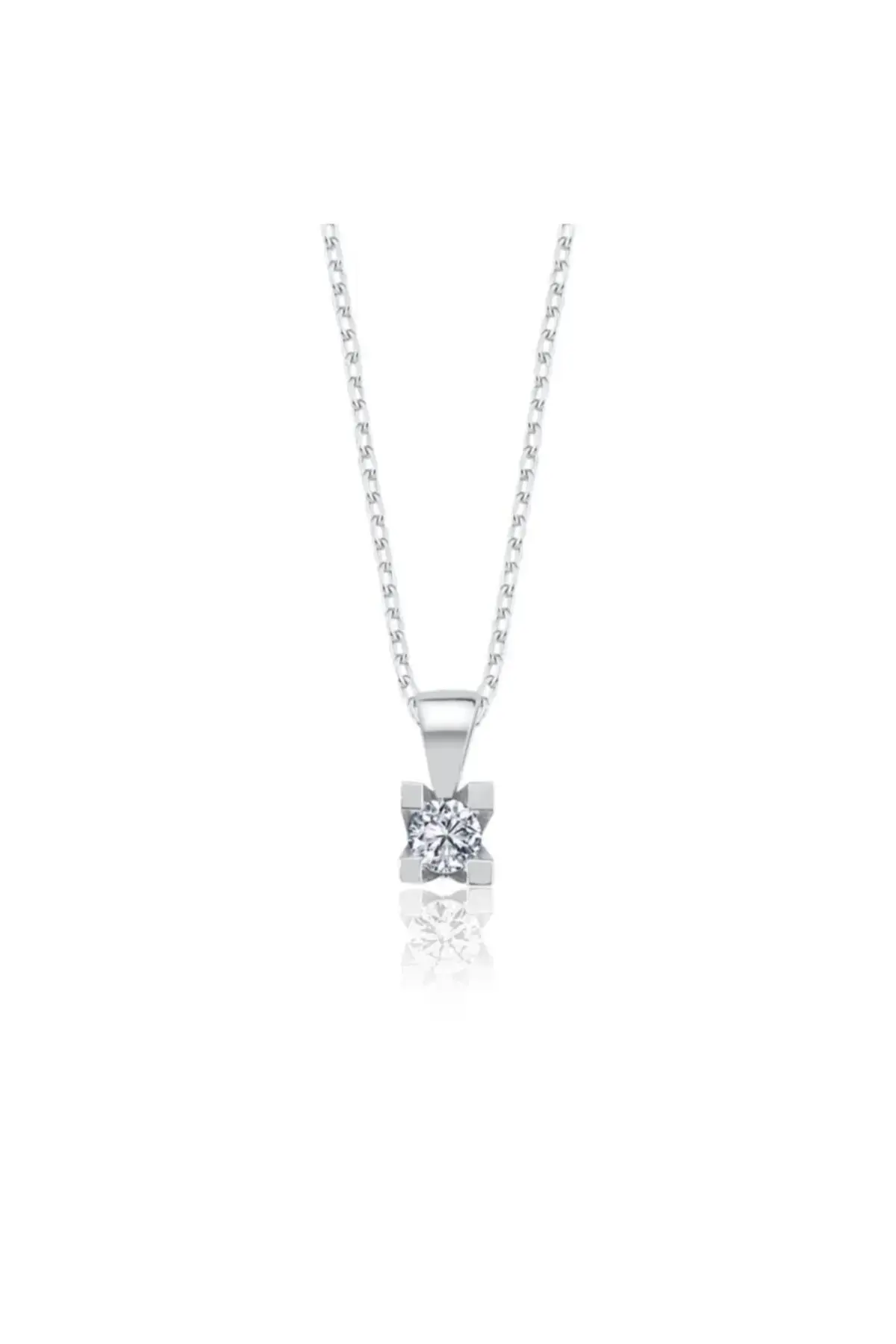 0.25 каратен Mia Zirconia Marquise Breeze солитер сребрено ѓердан