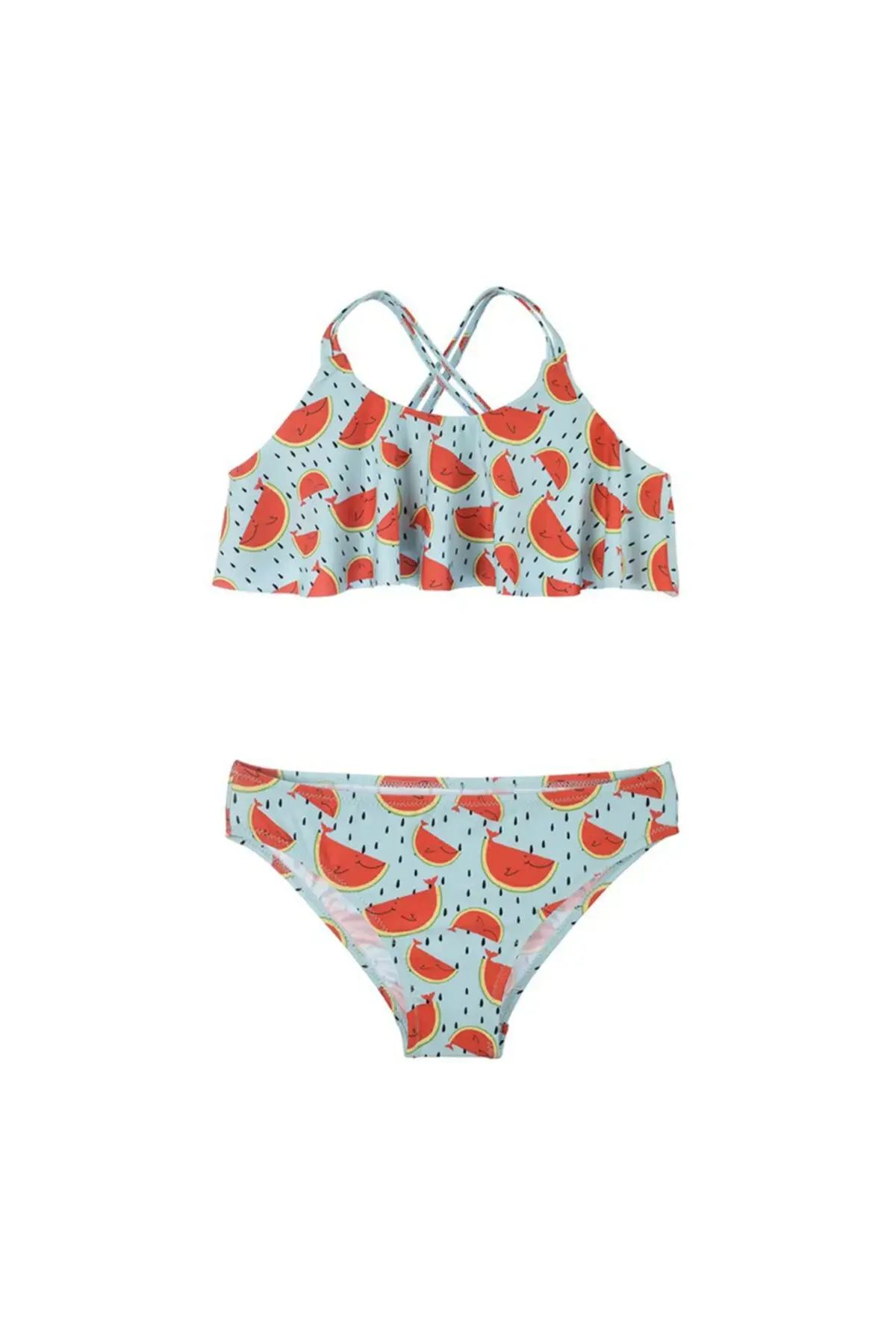 Девојчешки црвен Slipstop Watermelon бикини костим за капење M20110087-r