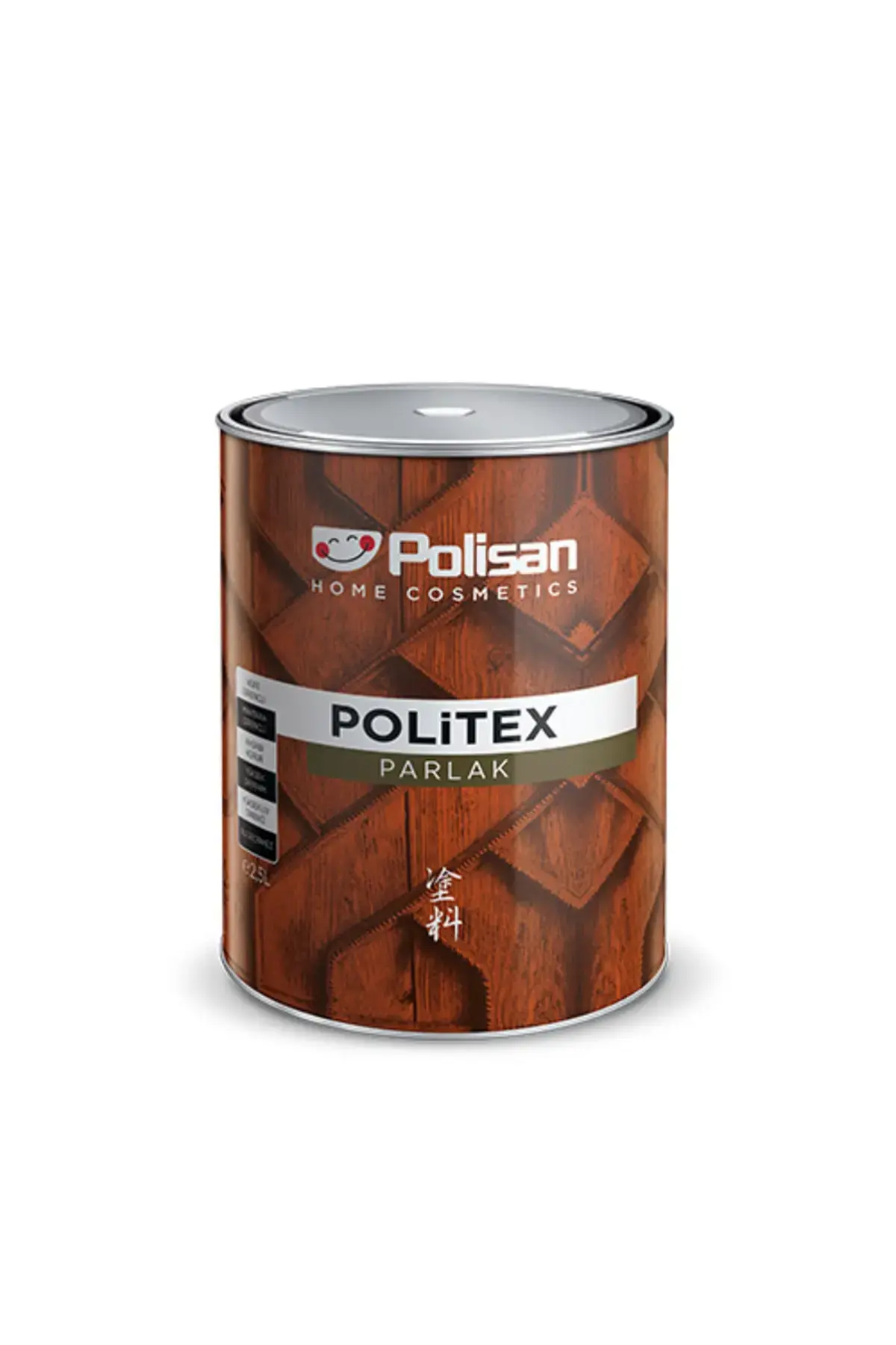 0.75 Lt Politex лакиран сјаен заштитник за дрво, црн