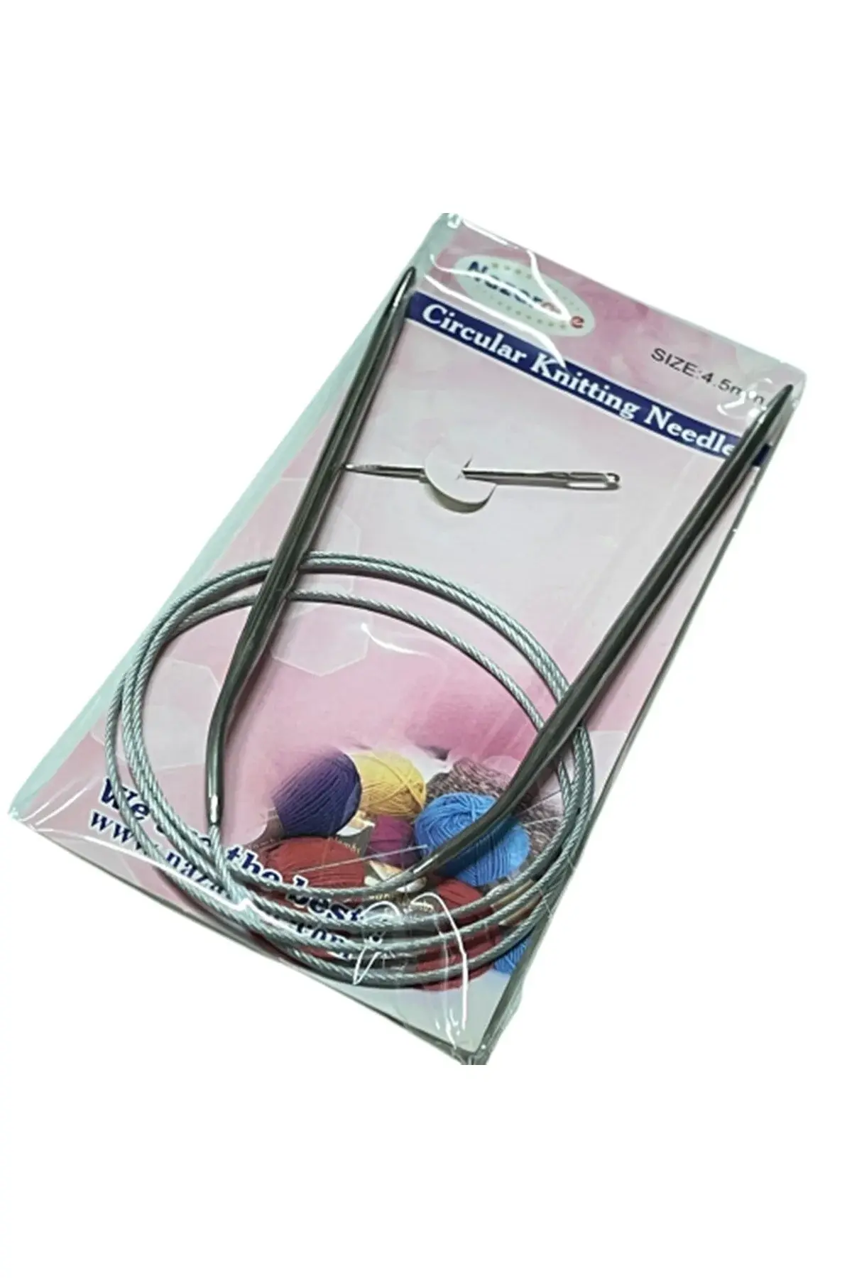 Nazarone кружни игли за плетење 100cm челични Nzcms100