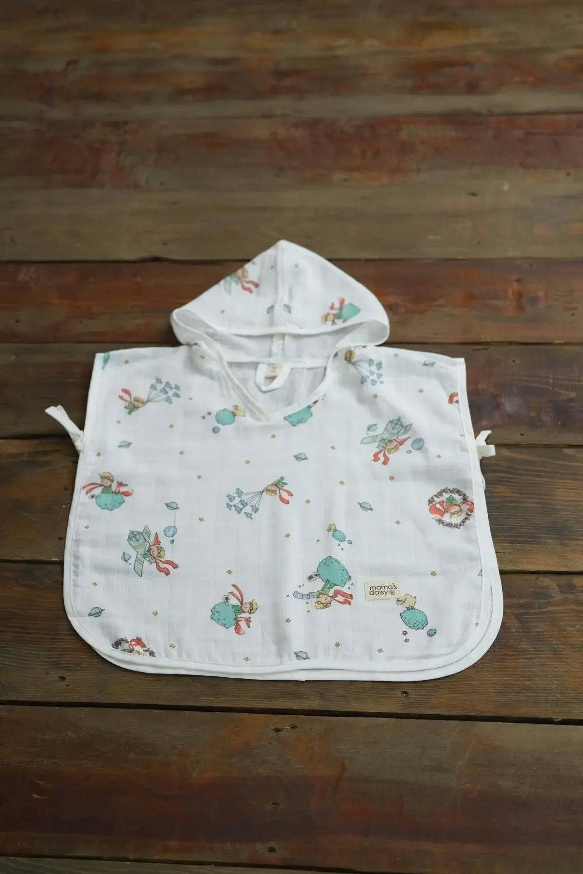 Mama’s Daisy 100% памучно муслин пончо.