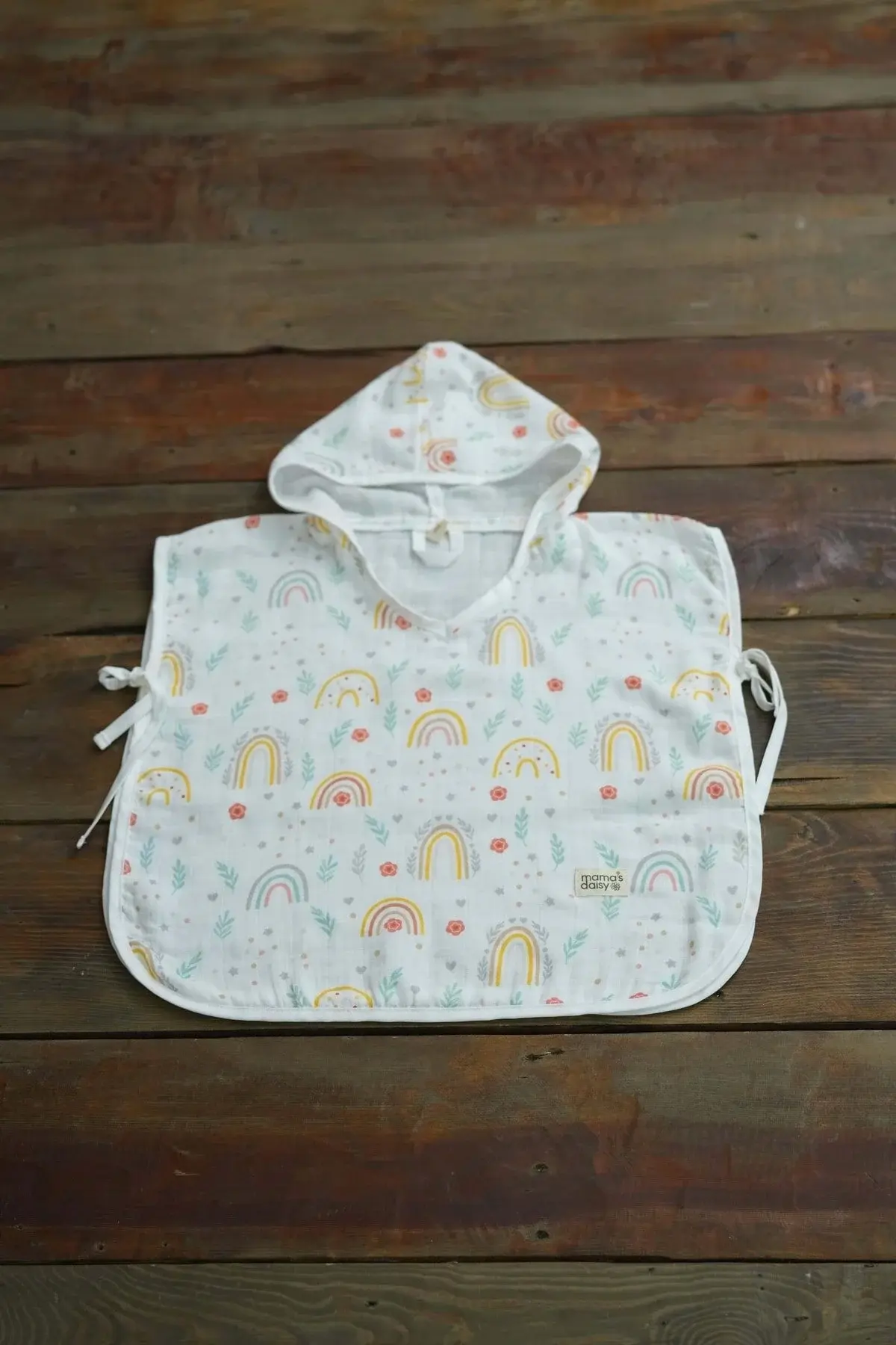 Mama’s Daisy 100% памучно муслин пончо.