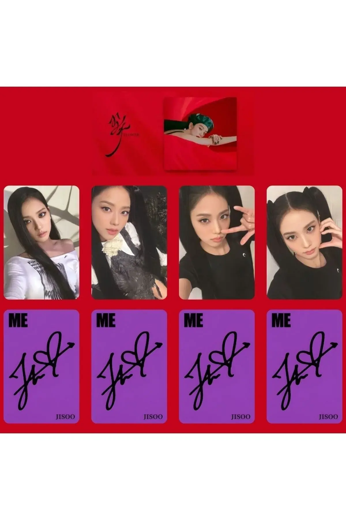 Blackpink Jisoo '' Me '' Black 2 Сет со албум карти