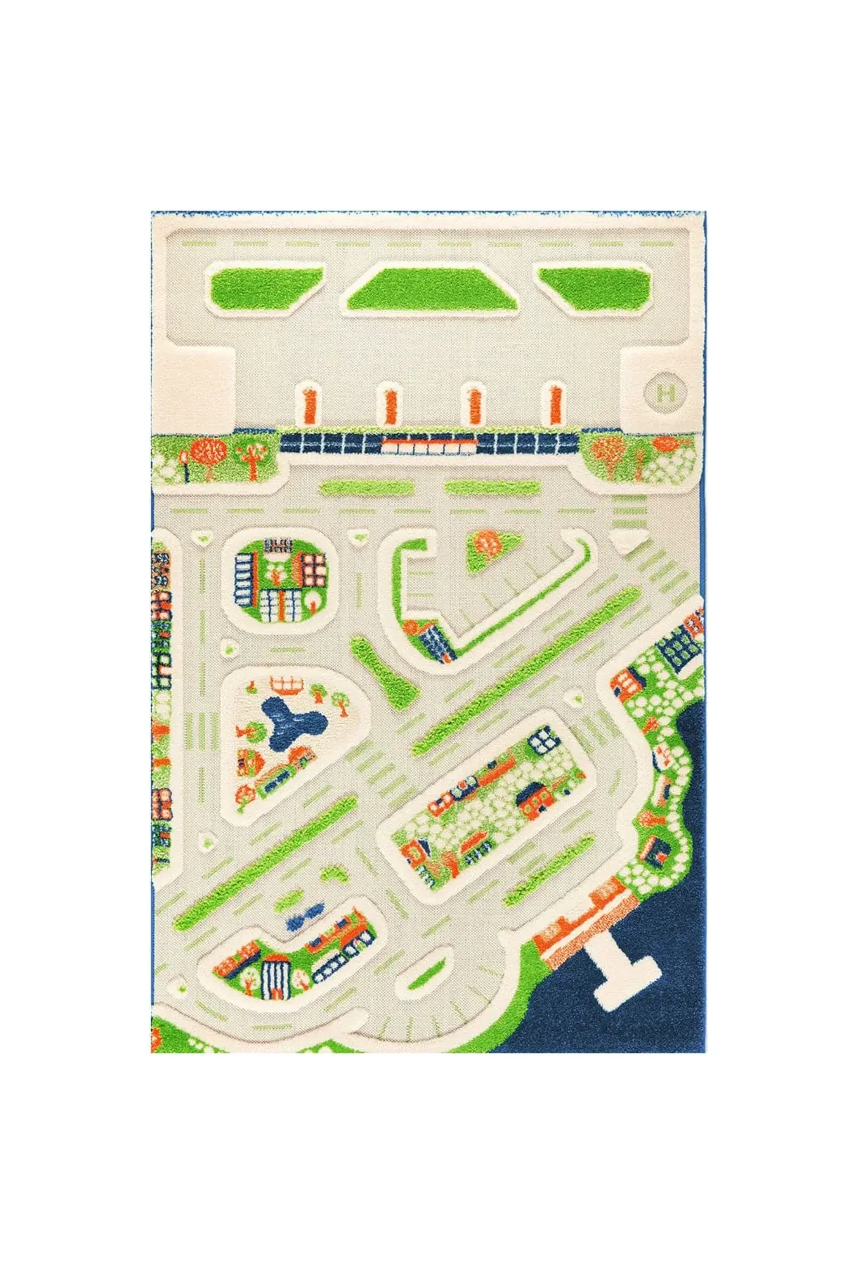 Mini City син тепих 121MD034-100150