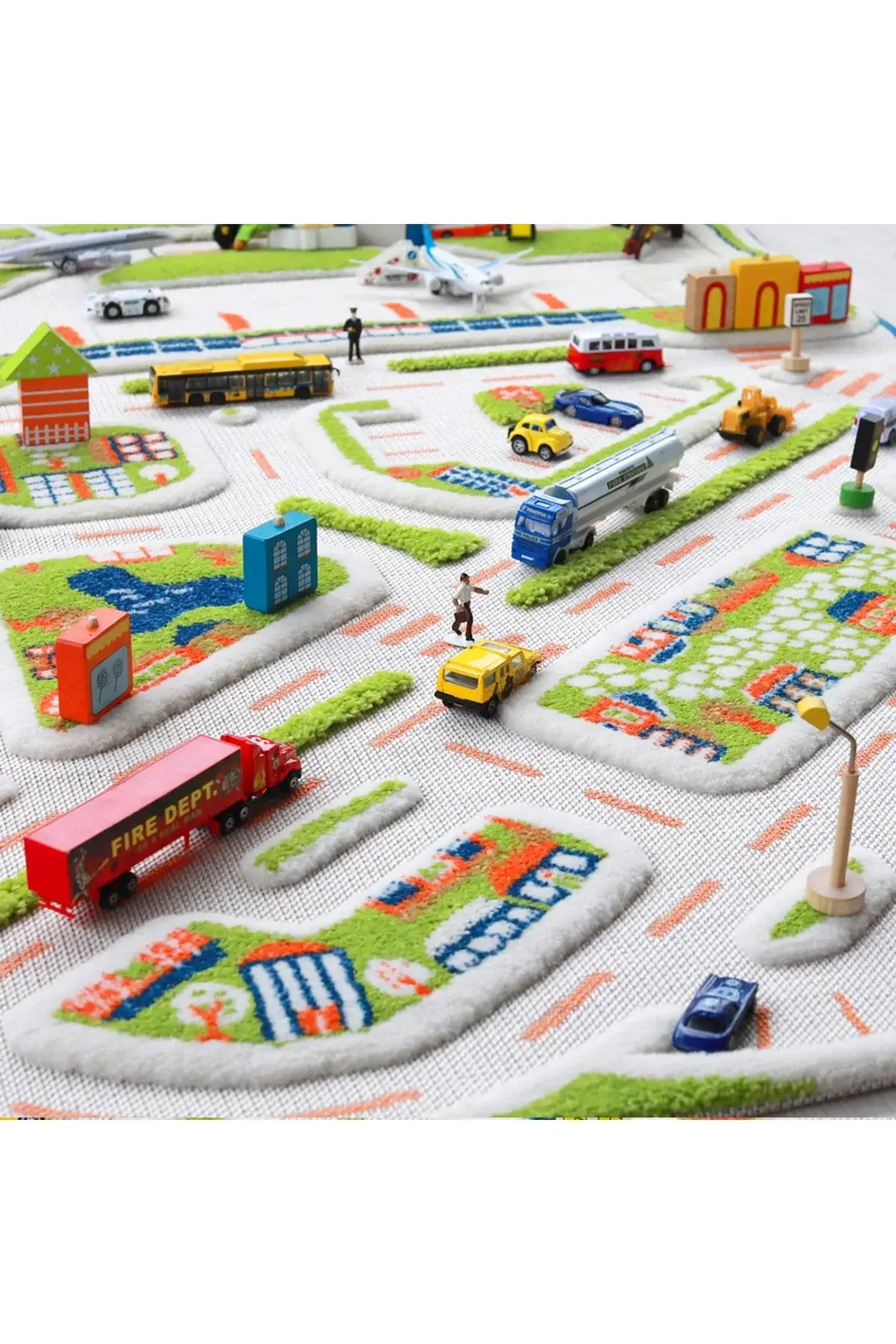 Mini City син тепих 121MD034-100150