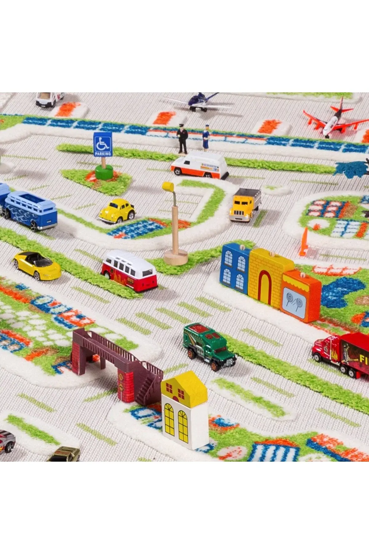 Mini City син тепих 121MD034-100150
