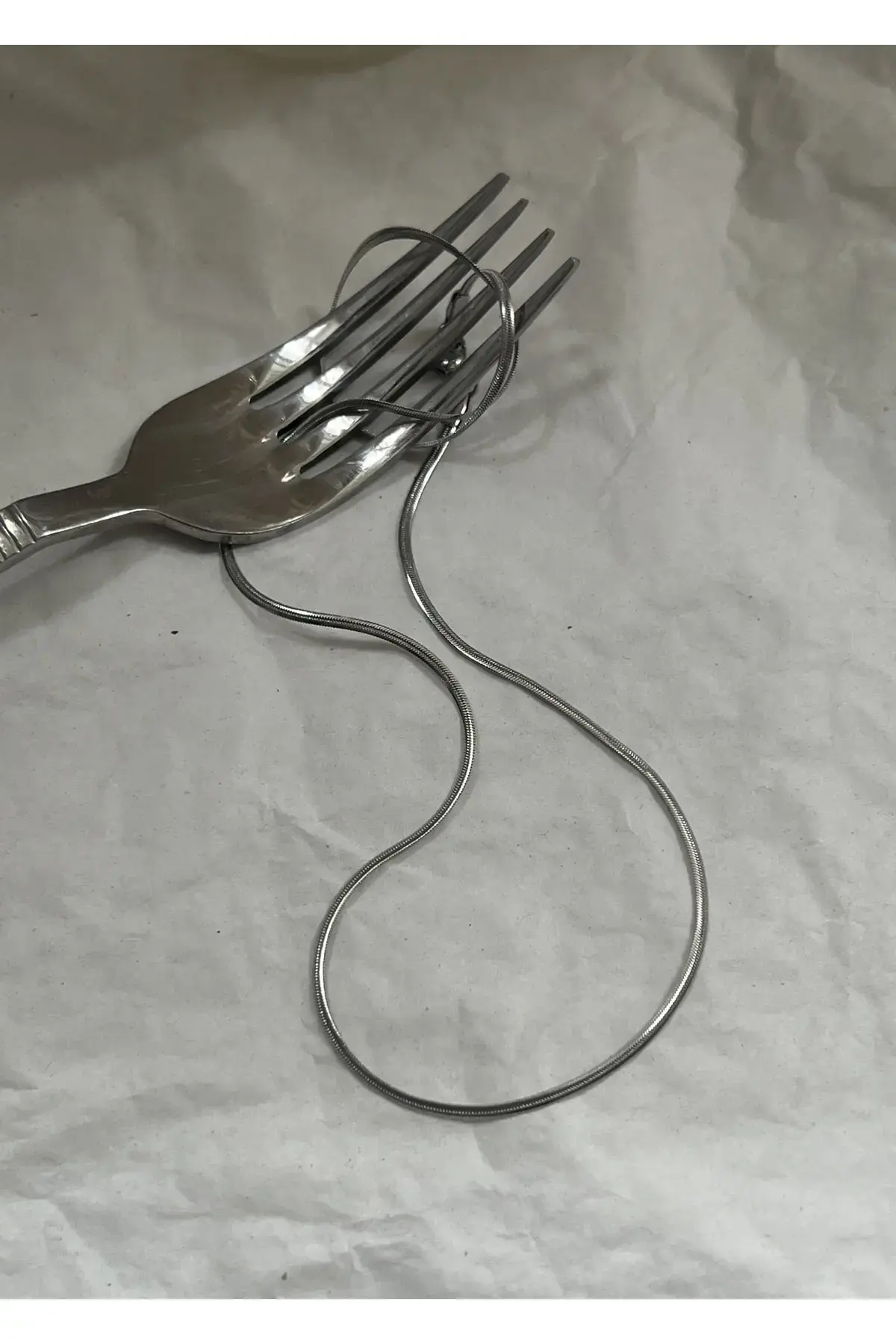 Унисекс тенок рамен италијански синџир ѓердан, 45 cm