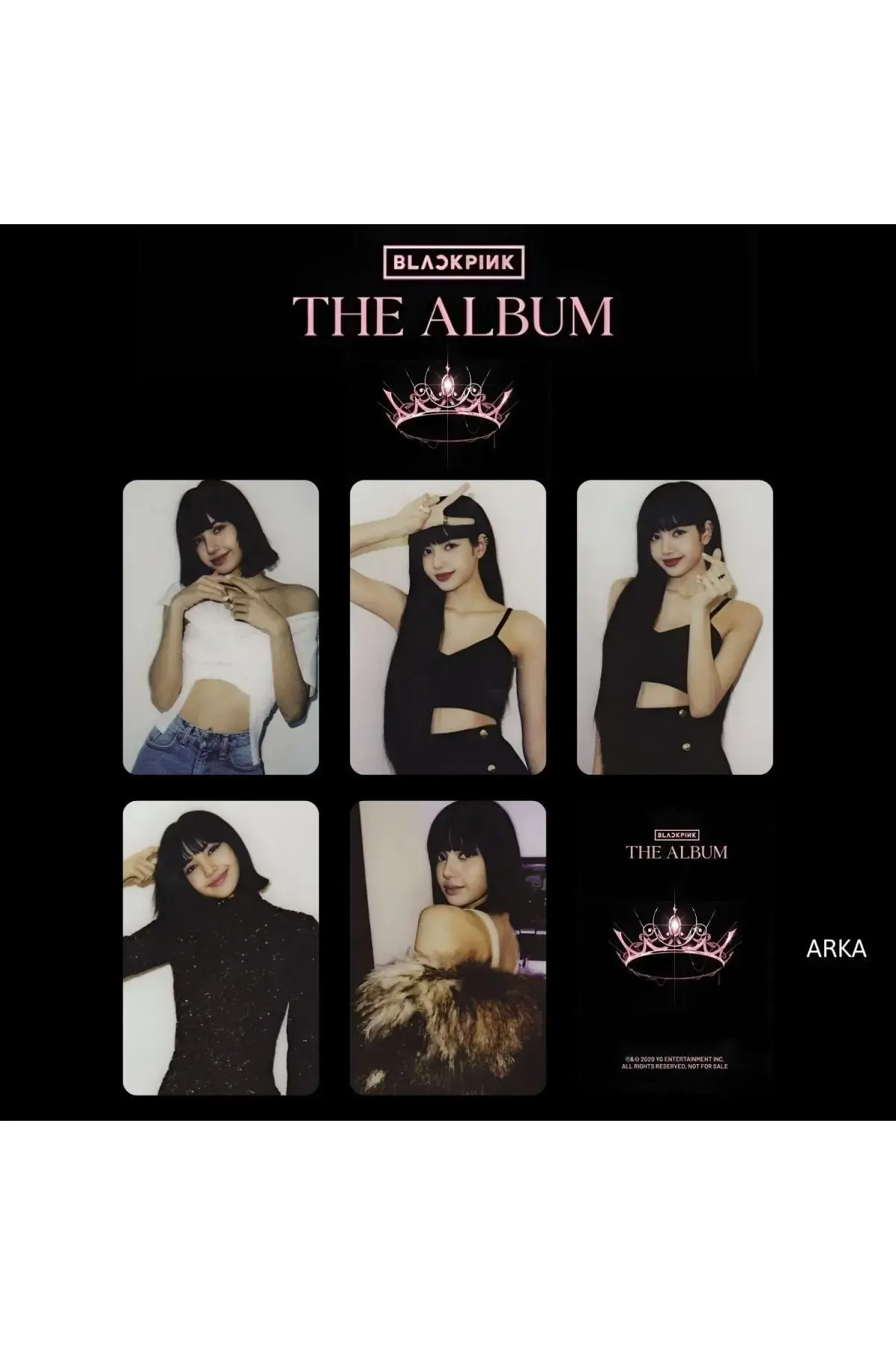 Blackpınk Lisa '' The Album '' Сет со албум картички
