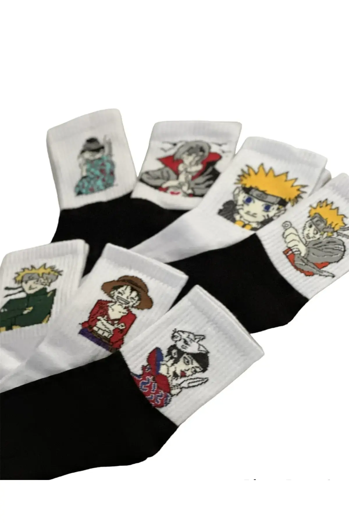 7-делен сет аниме Naruto Uzumaki шарени колеџ тенис чорапи