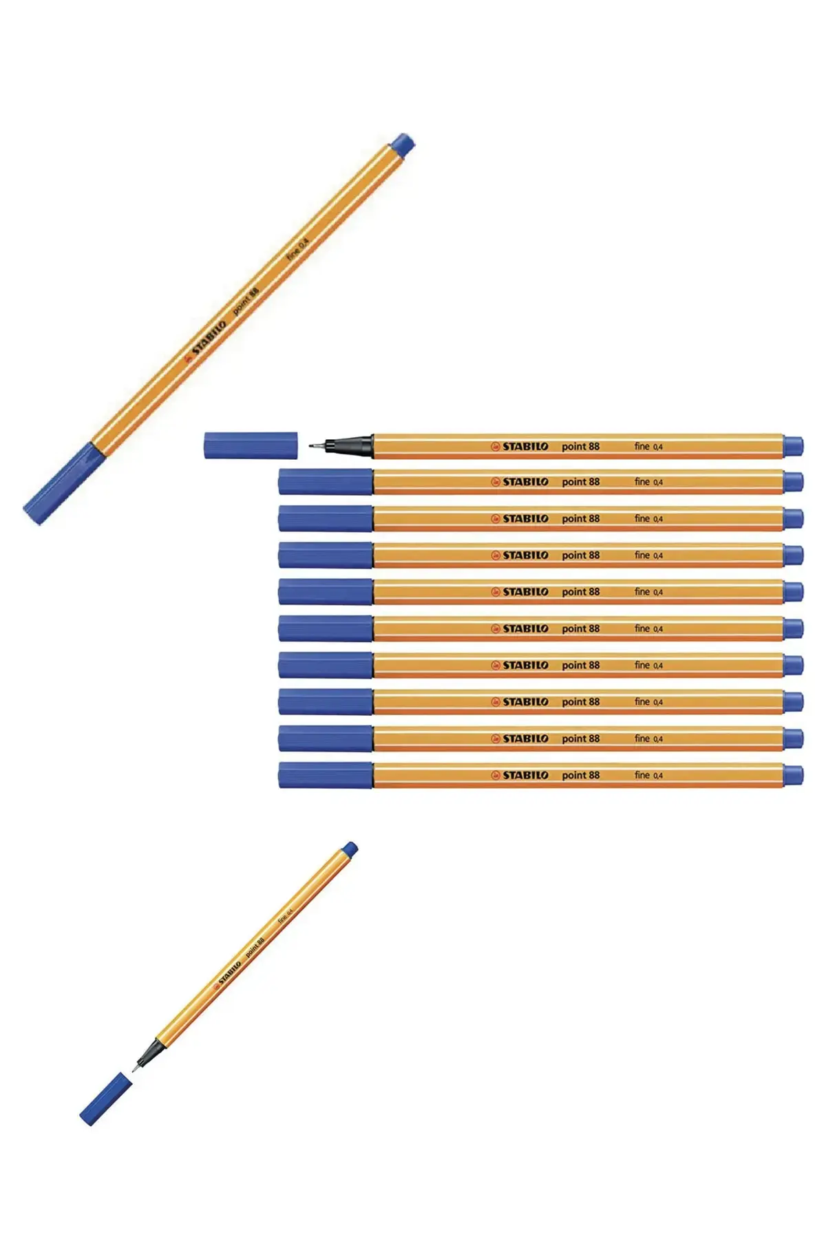 Stabılo 88 Point пенкало 0.4mm кутија од 10 парчиња сино