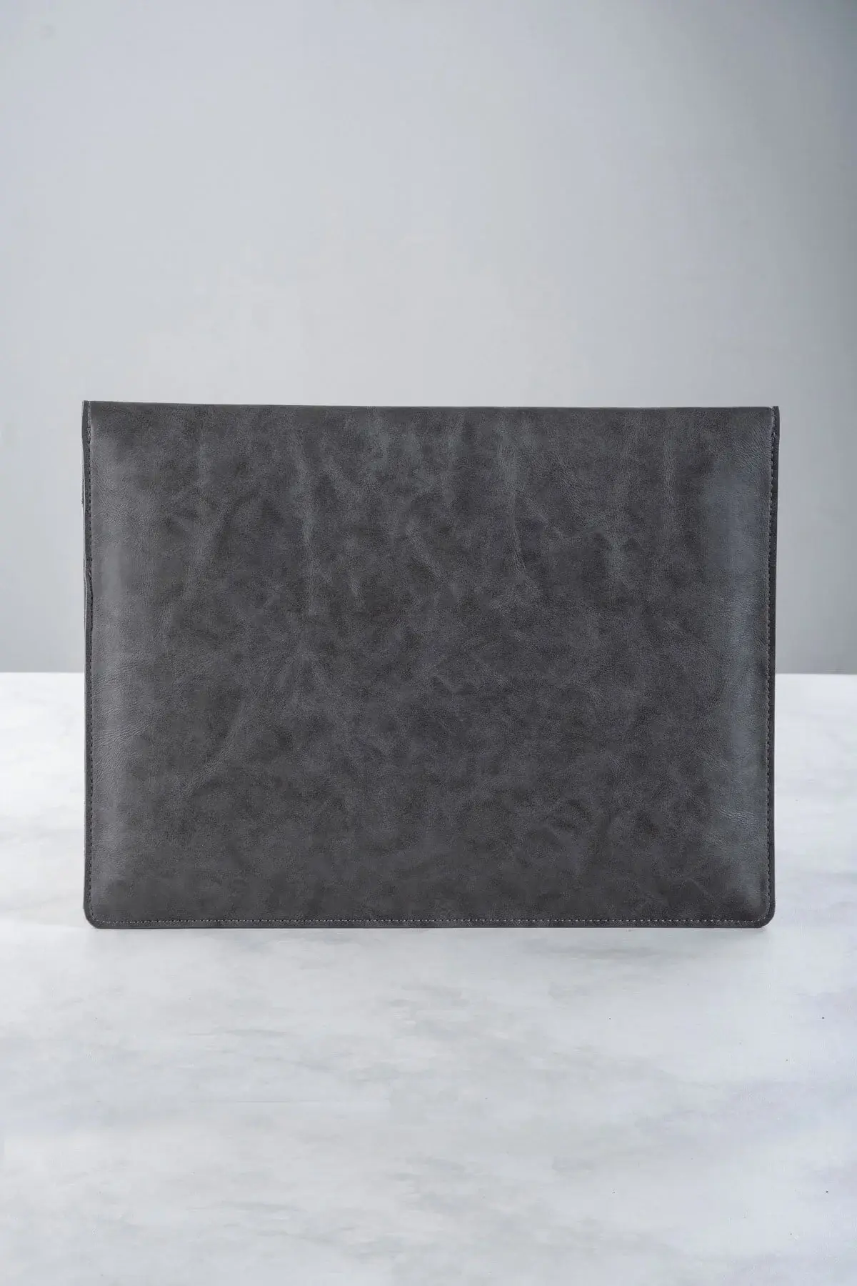Сива футрола од PU кожа за лаптоп 13 13.3 13.6'' компатибилна со Macbook Air Pro M1 M2 M3 торба за документи