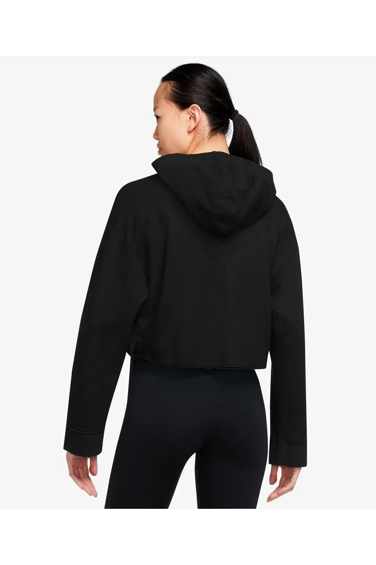 Yoga Luxe Fleece скратена женска дуксерка со качулка