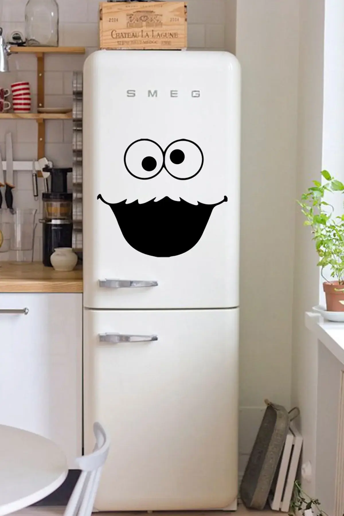 Налепница за фрижидер - врата - стакло - ѕид Cookie Monster Sm205