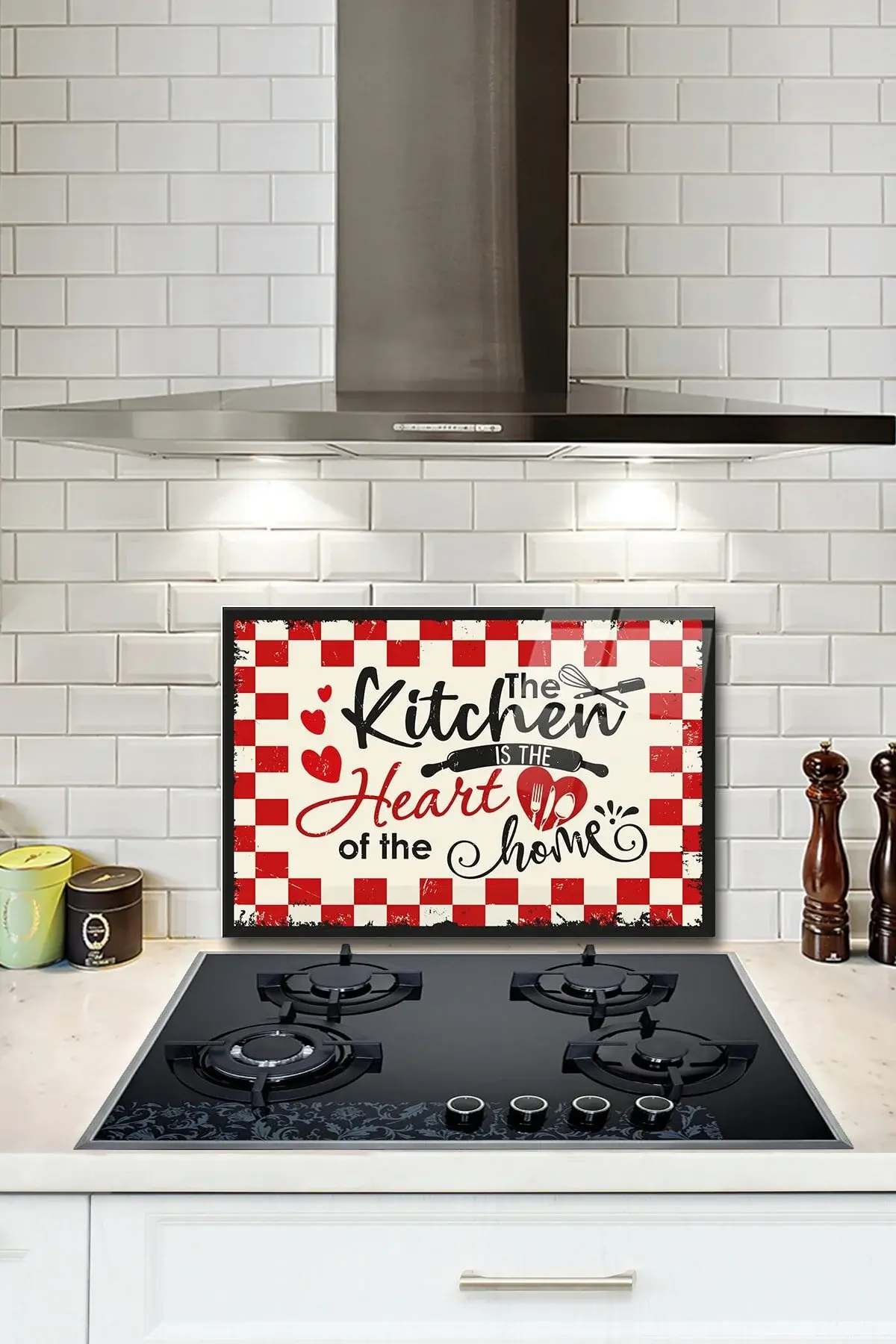 Стаклена заштита за задниот дел на шпоретот | Kitchen Heart | 40cm X 60cm
