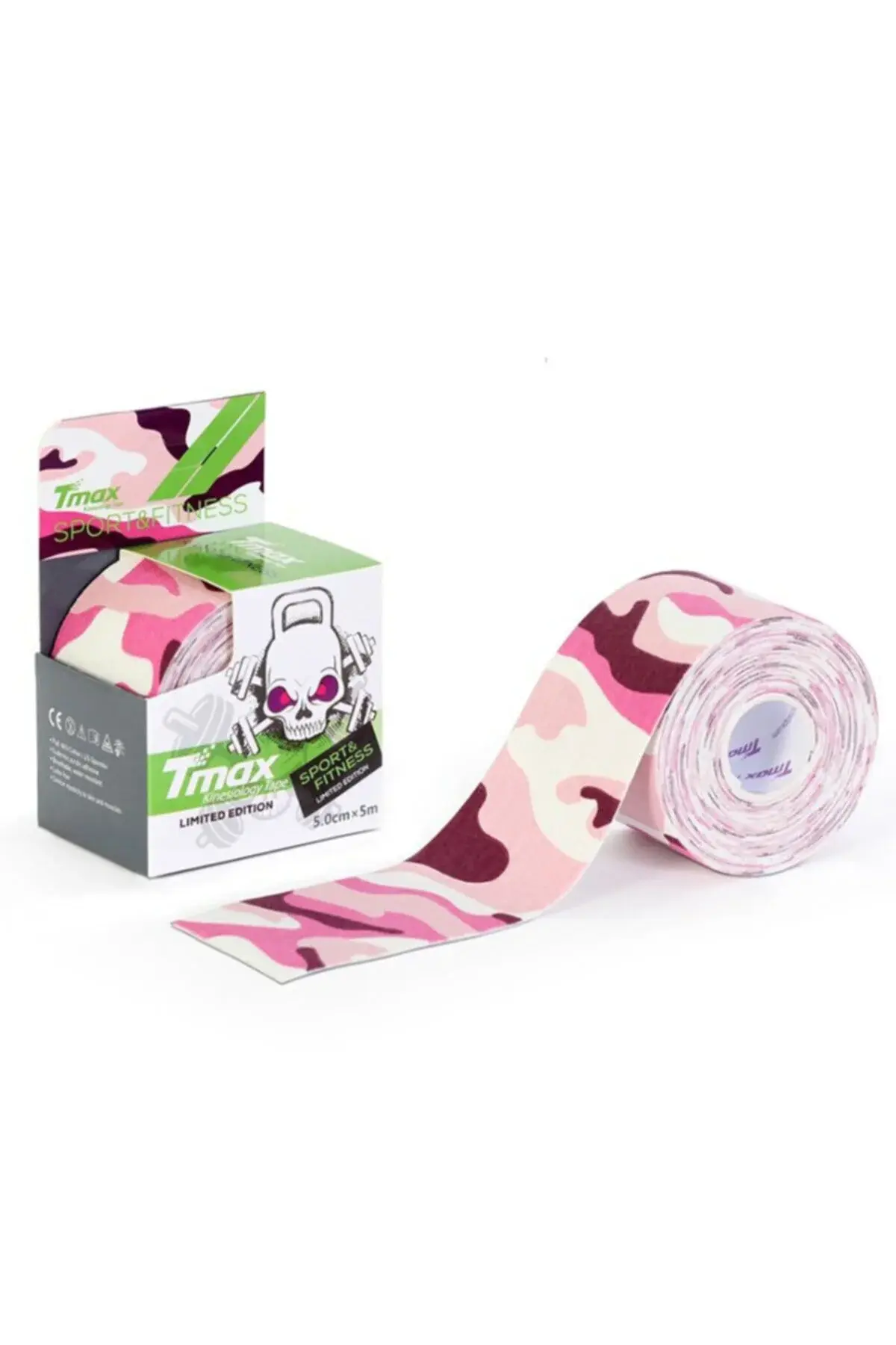 Kinesio лента за болка, камуфлажна розова 5 метри X 5 Cm