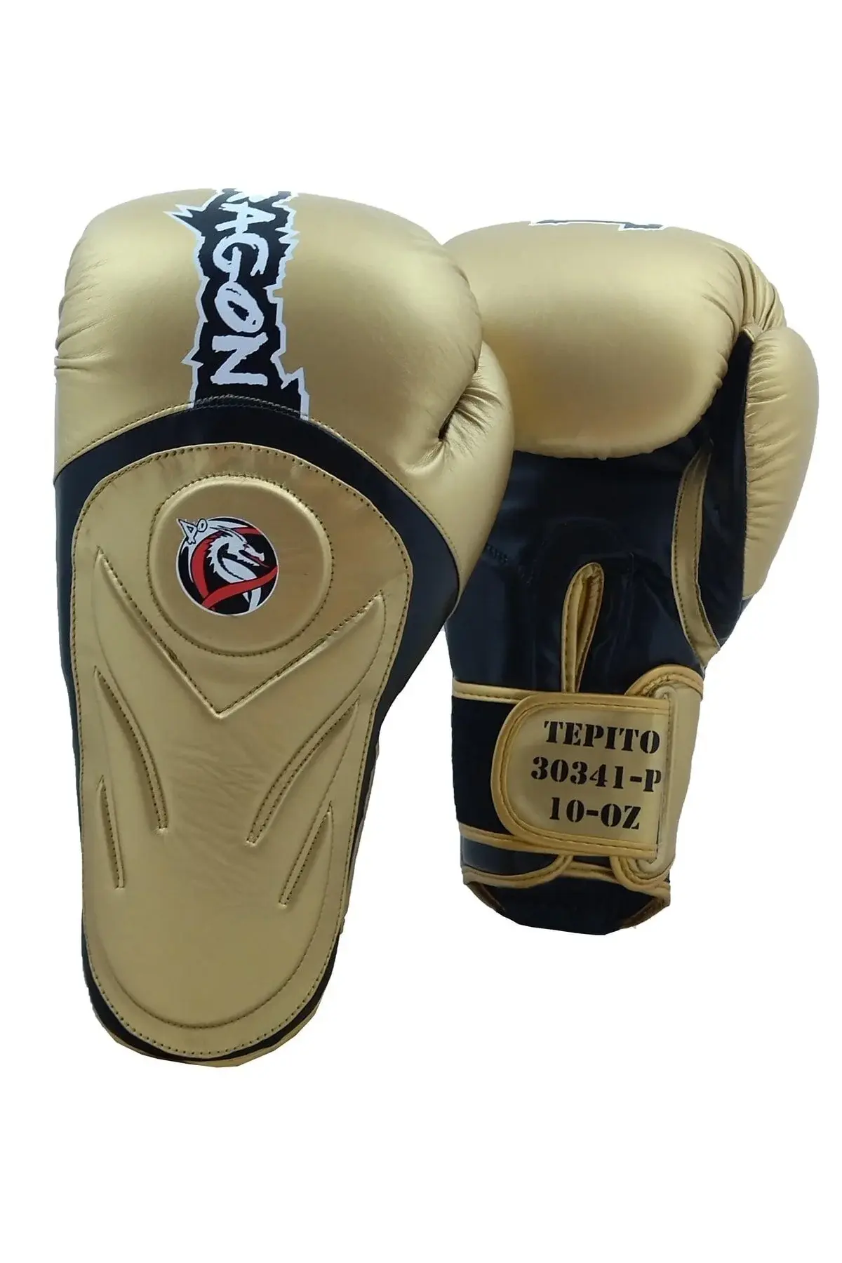 Gold Tepito боксерски ракавици 12 Oz и сет од 3.5 метри боксерски завои