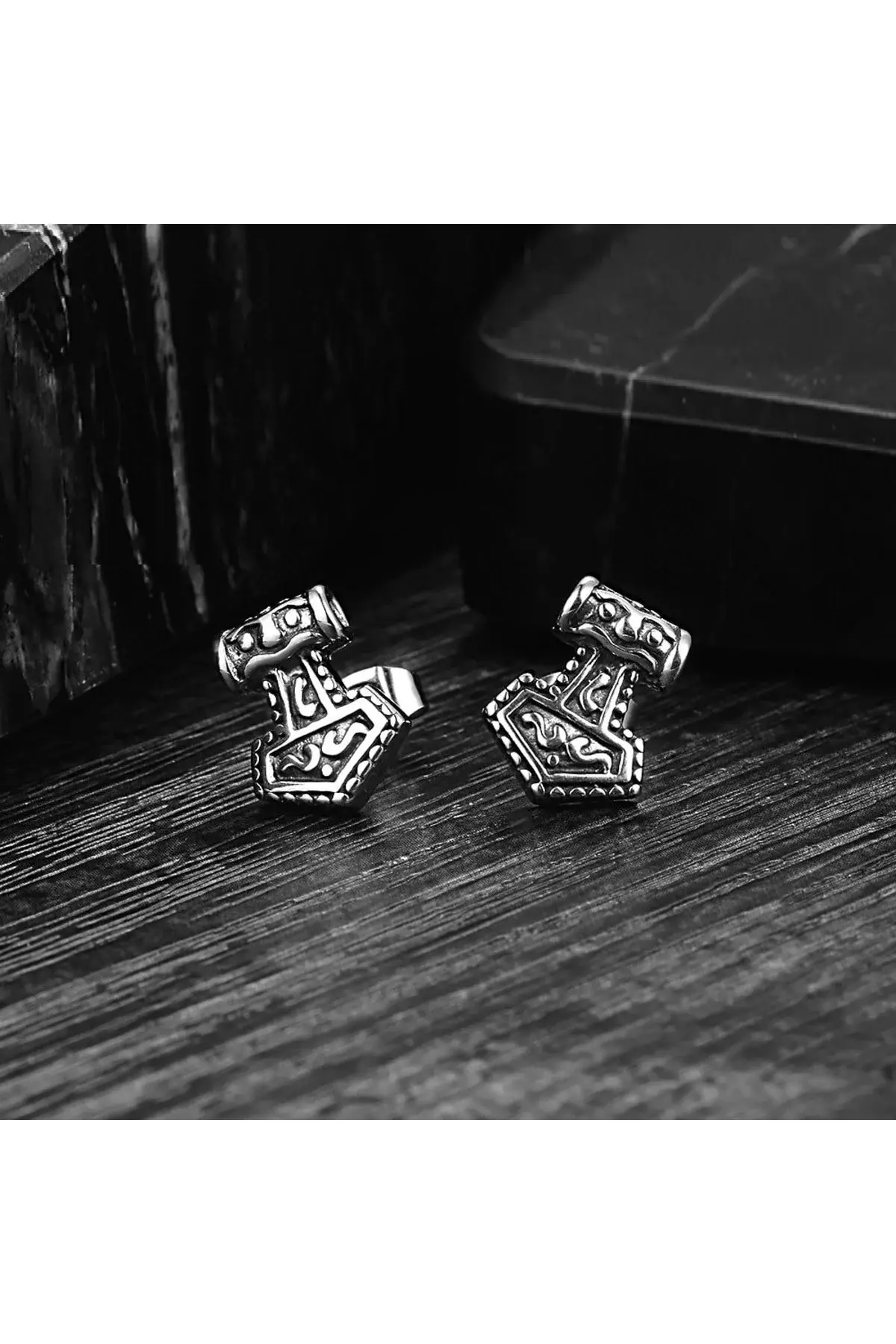 Thor Mjollnir скандинавски нордиски стил Odin чекан модел на шајка 316L челична унисекс обетка