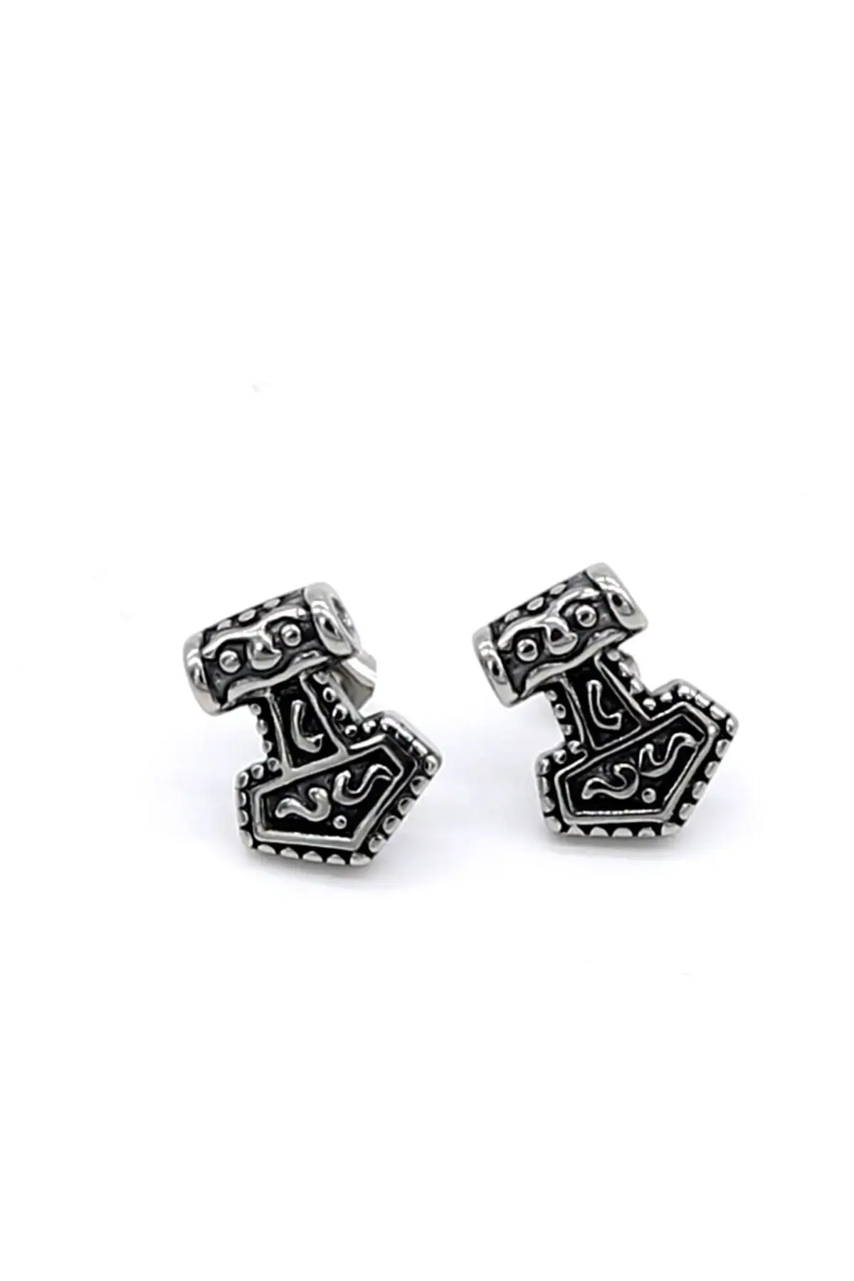 Thor Mjollnir скандинавски нордиски стил Odin чекан модел на шајка 316L челична унисекс обетка