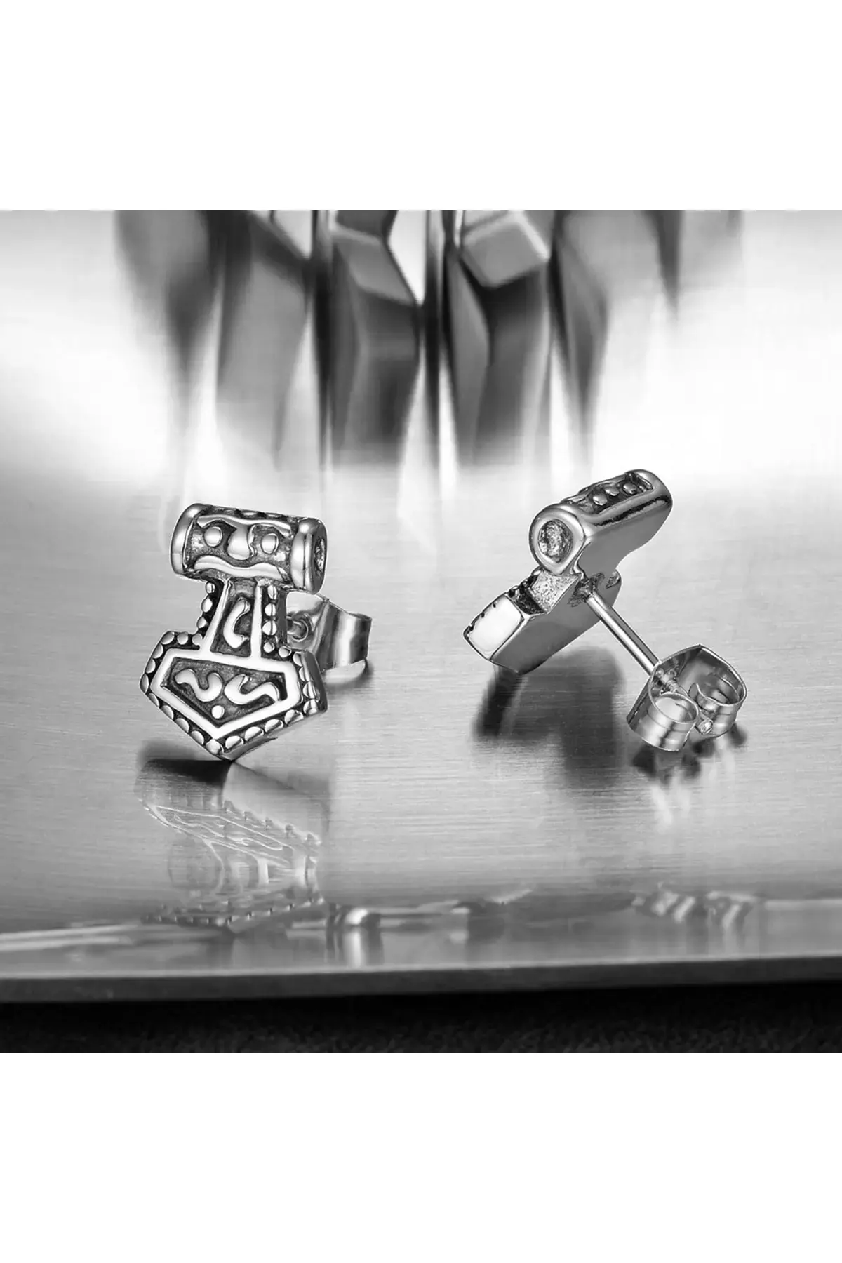 Thor Mjollnir скандинавски нордиски стил Odin чекан модел на шајка 316L челична унисекс обетка