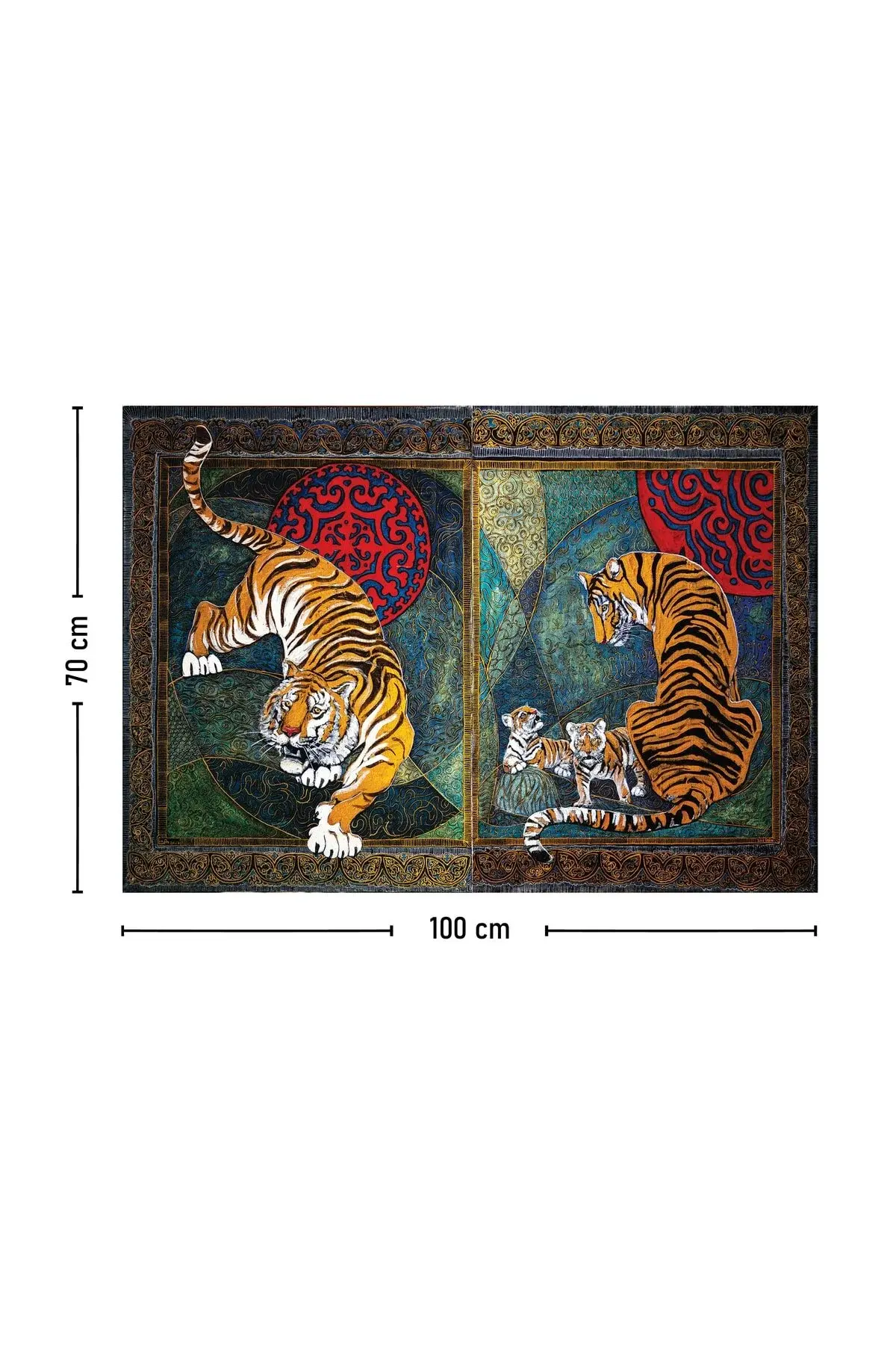Ѕиден гоблен со боемски дезен на тигар 70x100, 100x140, 140x200