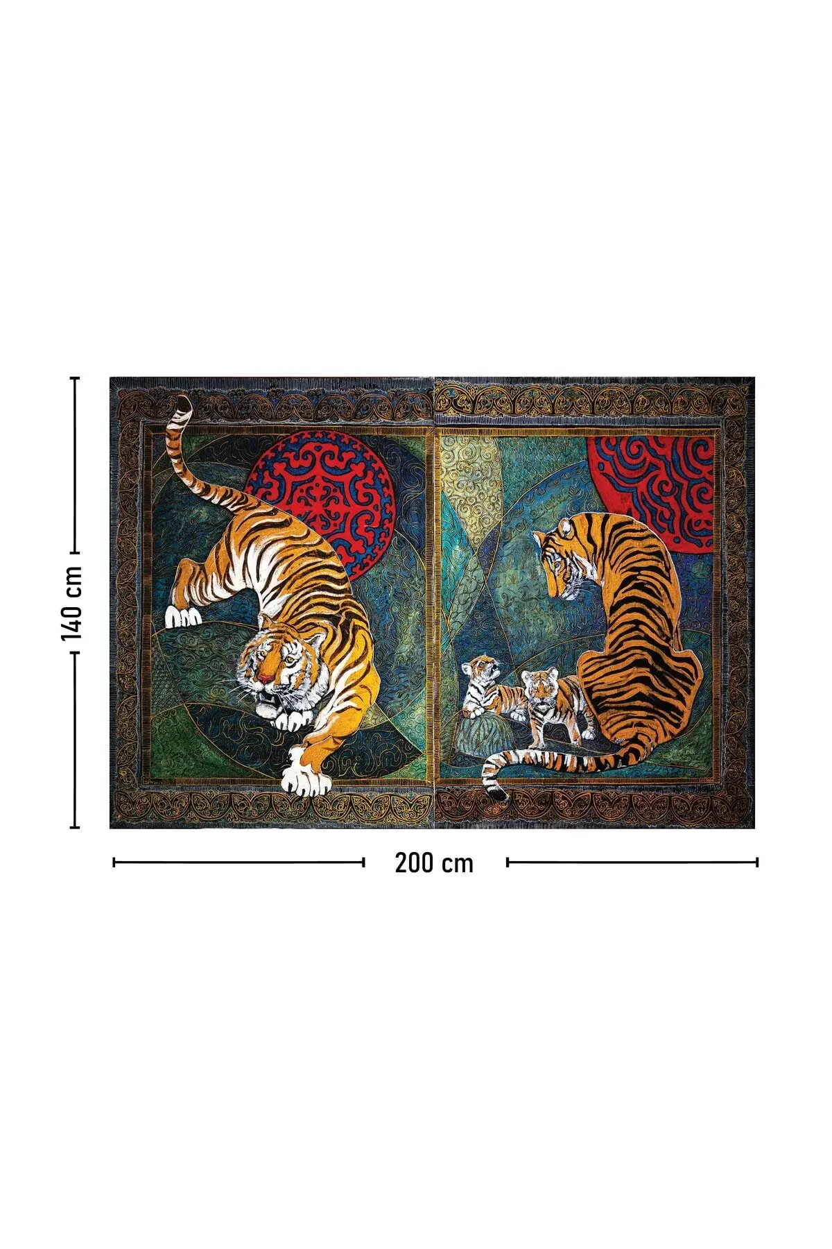 Ѕиден гоблен со боемски дезен на тигар 70x100, 100x140, 140x200