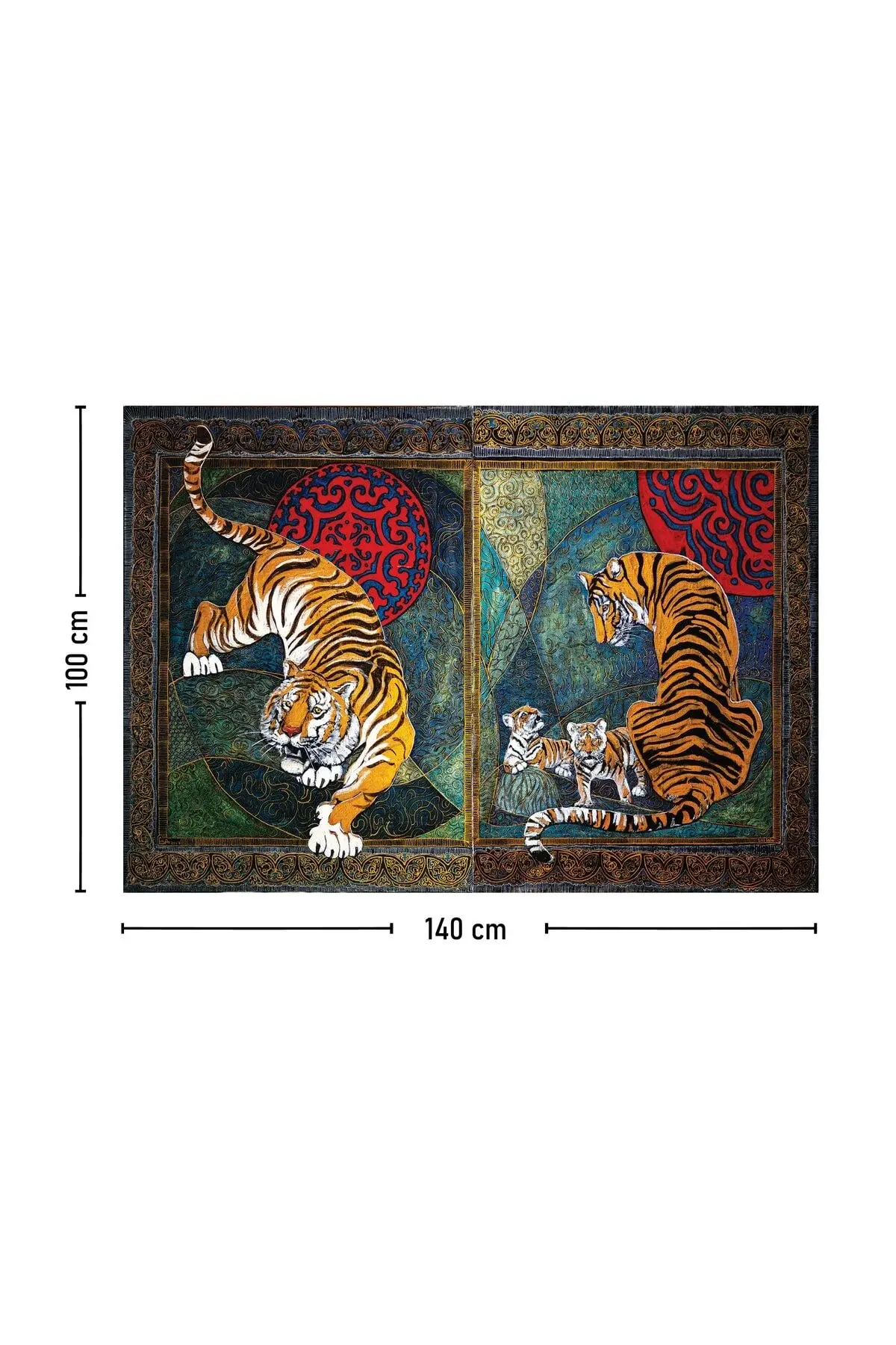 Ѕиден гоблен со боемски дезен на тигар 70x100, 100x140, 140x200
