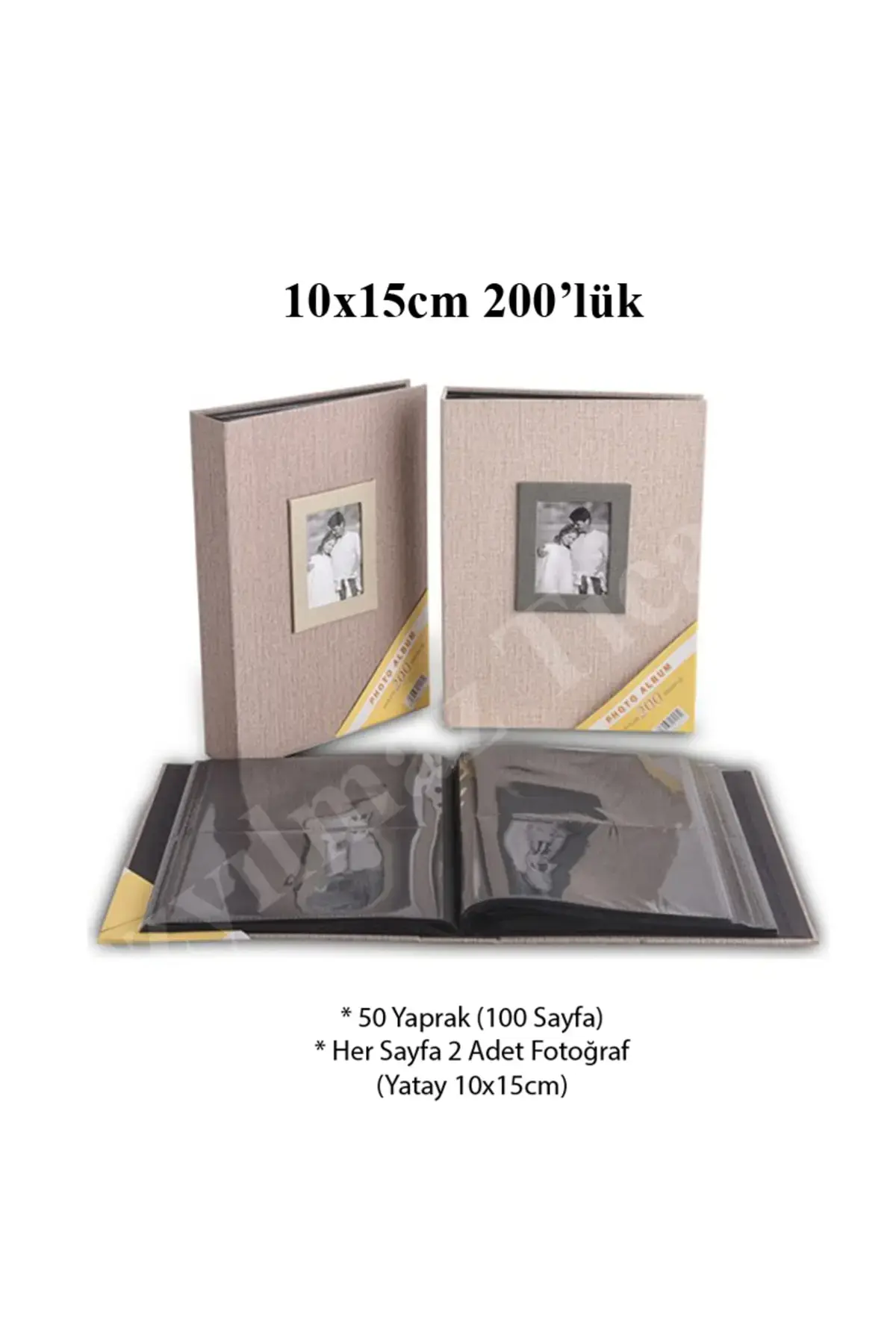 Aledo 10x15cm албум за фотографии со памучен дезен, капацитет 200, Deluxe Dem Ticaret