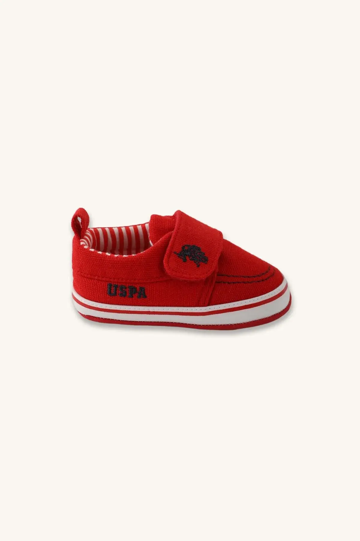 U.S. Polo Assn црвени бебешки чевли со велкро
